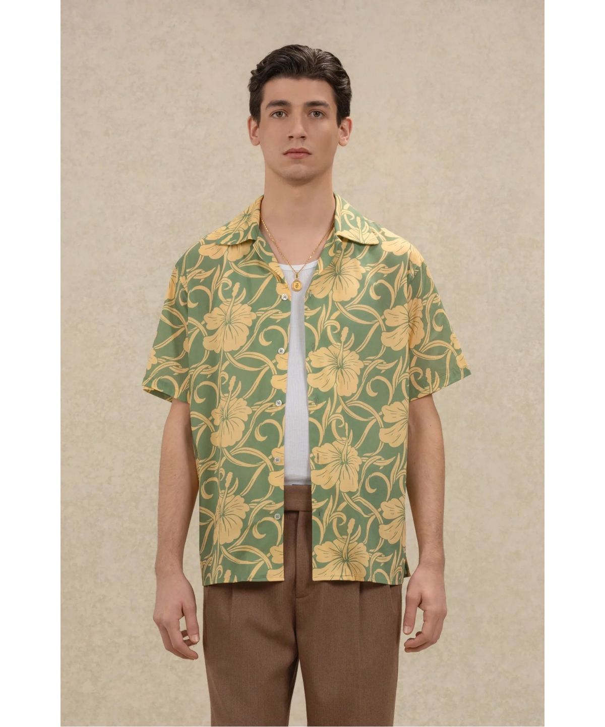 드롤드무슈(DROLE DE MONSIEUR) 히비스커스 모노그램 셔츠 Chemise Hibiscus Monoramme D0SCM26214GRX