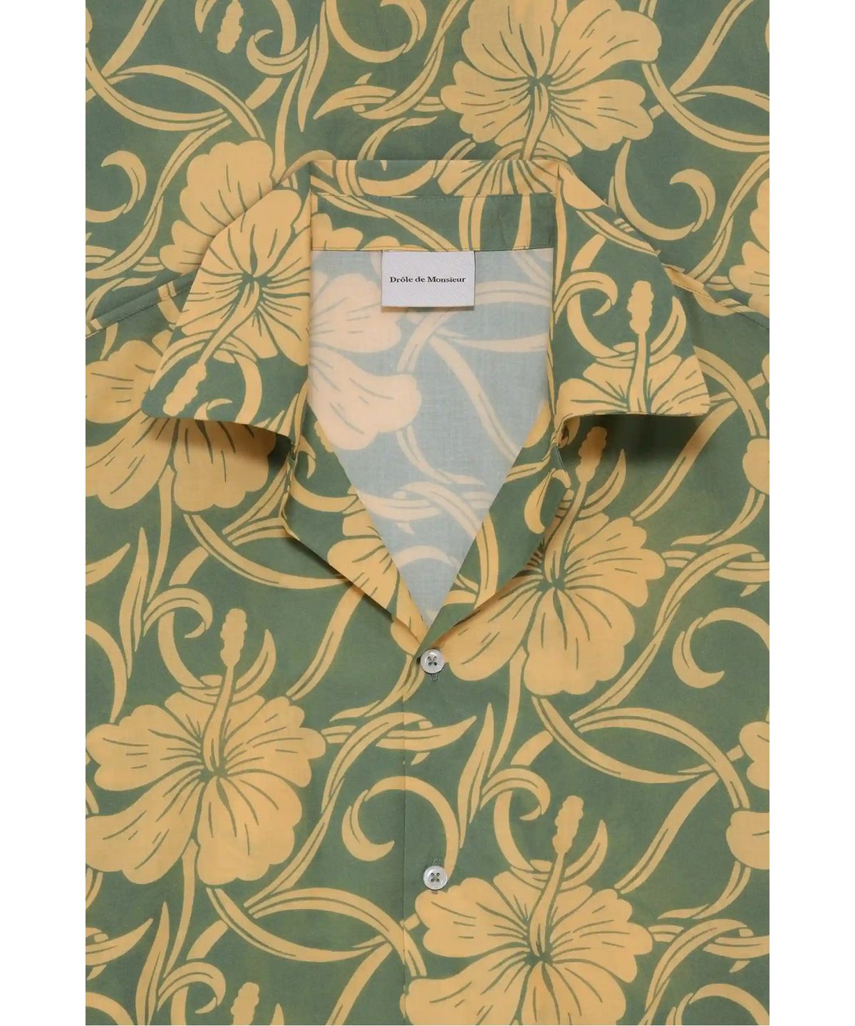 드롤드무슈(DROLE DE MONSIEUR) 히비스커스 모노그램 셔츠 Chemise Hibiscus Monoramme D0SCM26214GRX