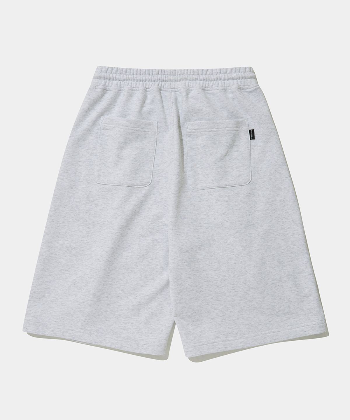 컬럼비아 유니버시티(COLUMBIA UNIVERSITY) NYC EMB PINTUCK TERRY SWEAT SHORTS PANTS_LIGHT MELANGE GRAY