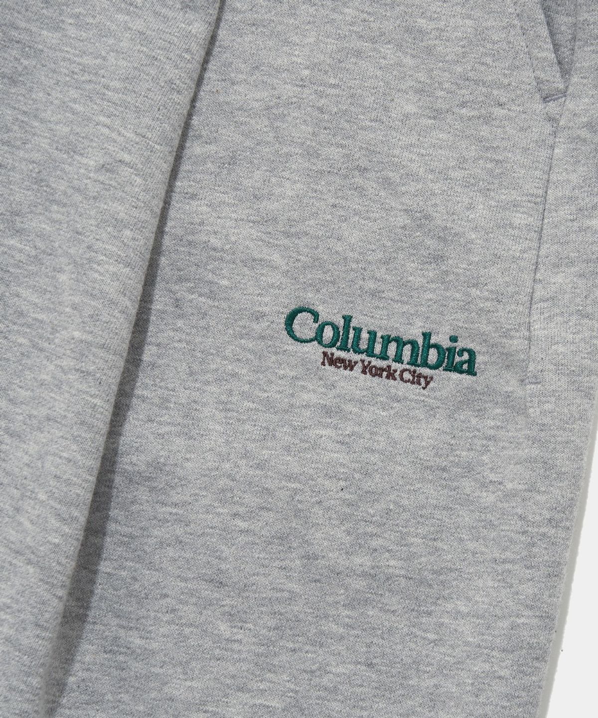 컬럼비아 유니버시티(COLUMBIA UNIVERSITY) NYC EMB PINTUCK TERRY SWEAT SHORTS PANTS_MELANGE GRAY