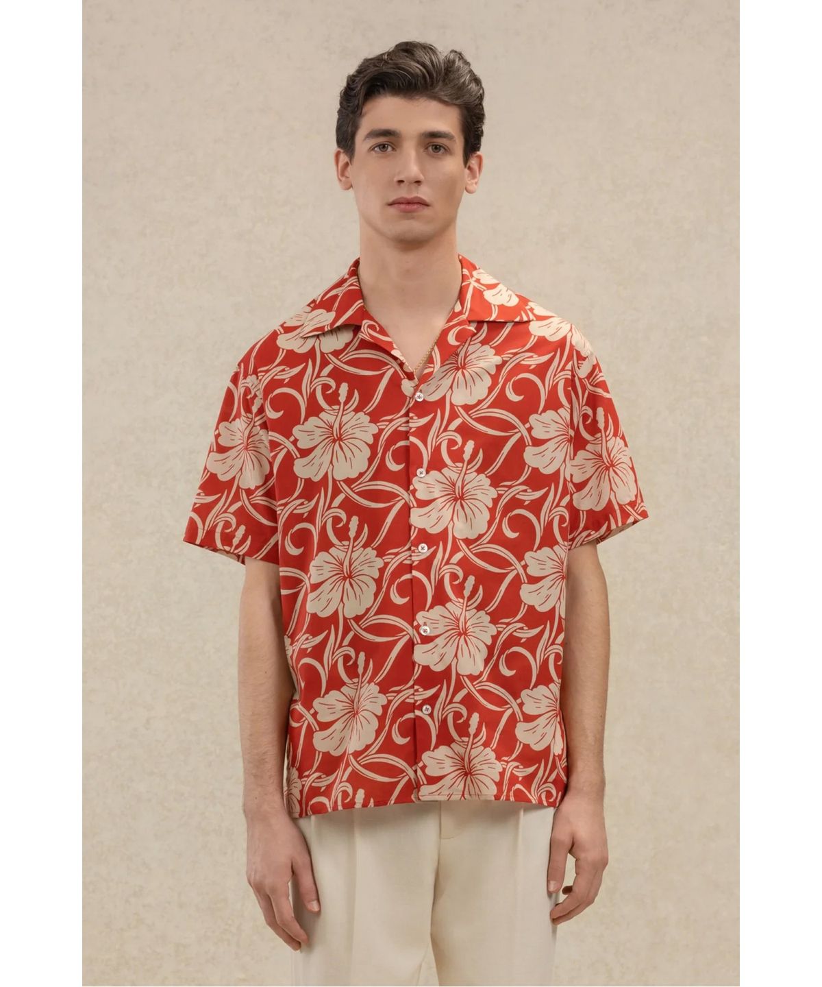 드롤드무슈(DROLE DE MONSIEUR) 히비스커스 모노그램 셔츠 Chemise Hibiscus Monoramme D0SCM26214REX