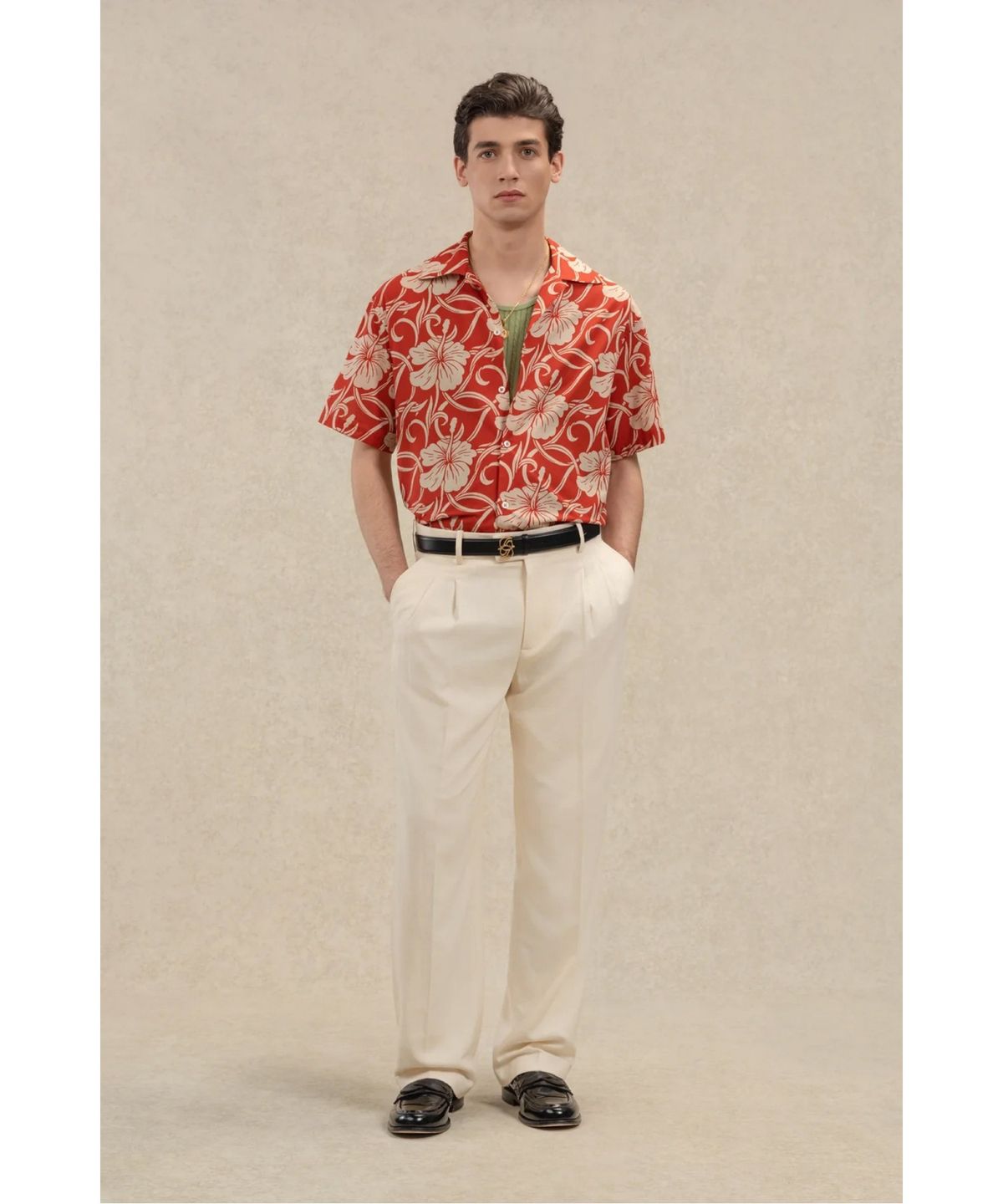 드롤드무슈(DROLE DE MONSIEUR) 히비스커스 모노그램 셔츠 Chemise Hibiscus Monoramme D0SCM26214REX