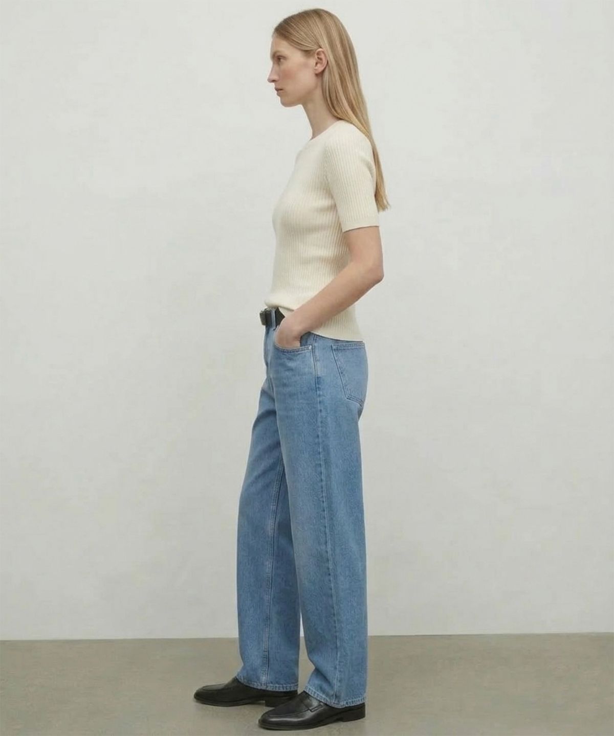 킴도(KIMDOH) Sorel Wide Denim / Medium Blue