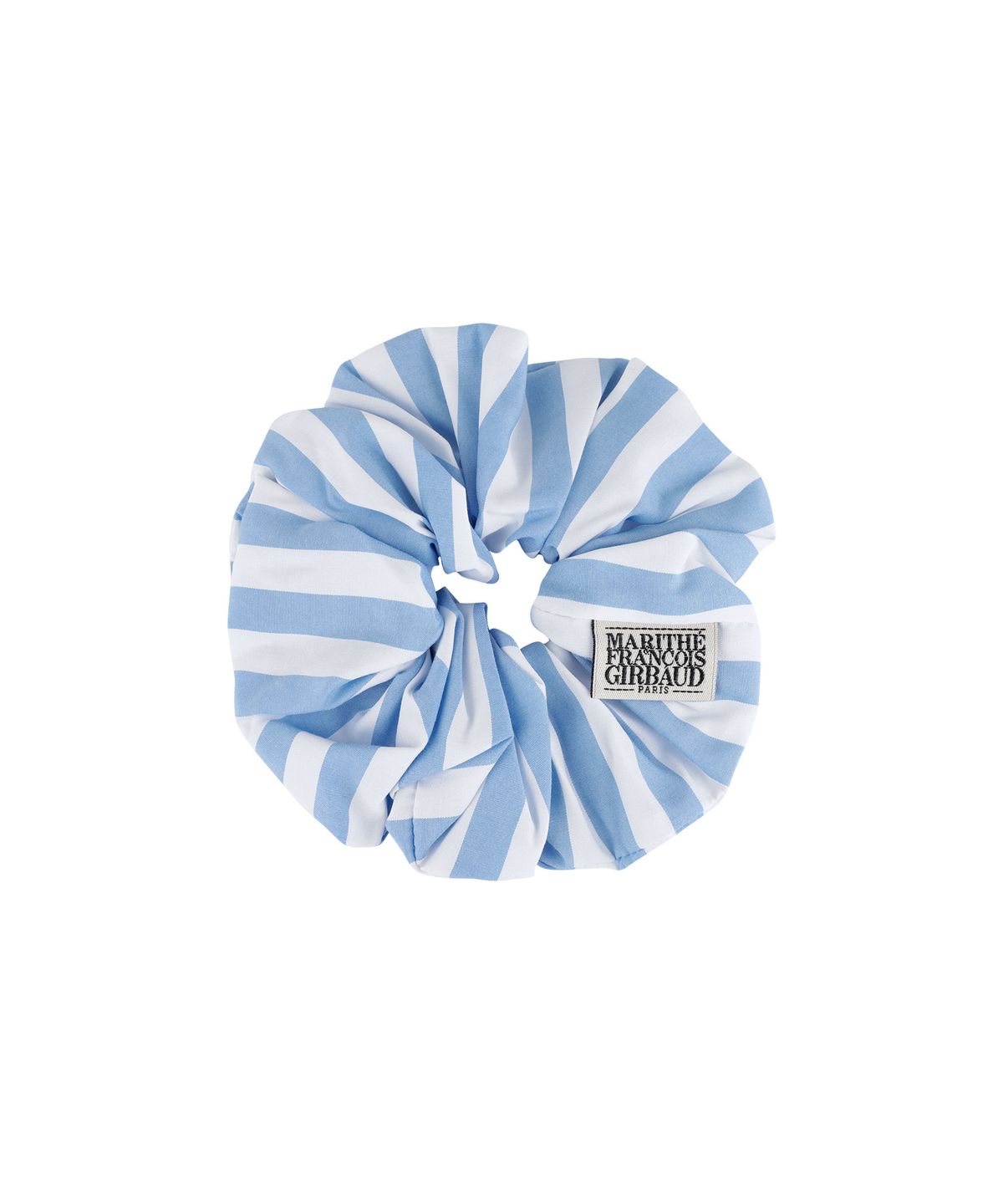 마리떼 프랑소와 저버(MARITHÉ + FRANҪOIS GIRBAUD) CLASSIC LOGO STRIPE HAIR SCRUNCHIE blue