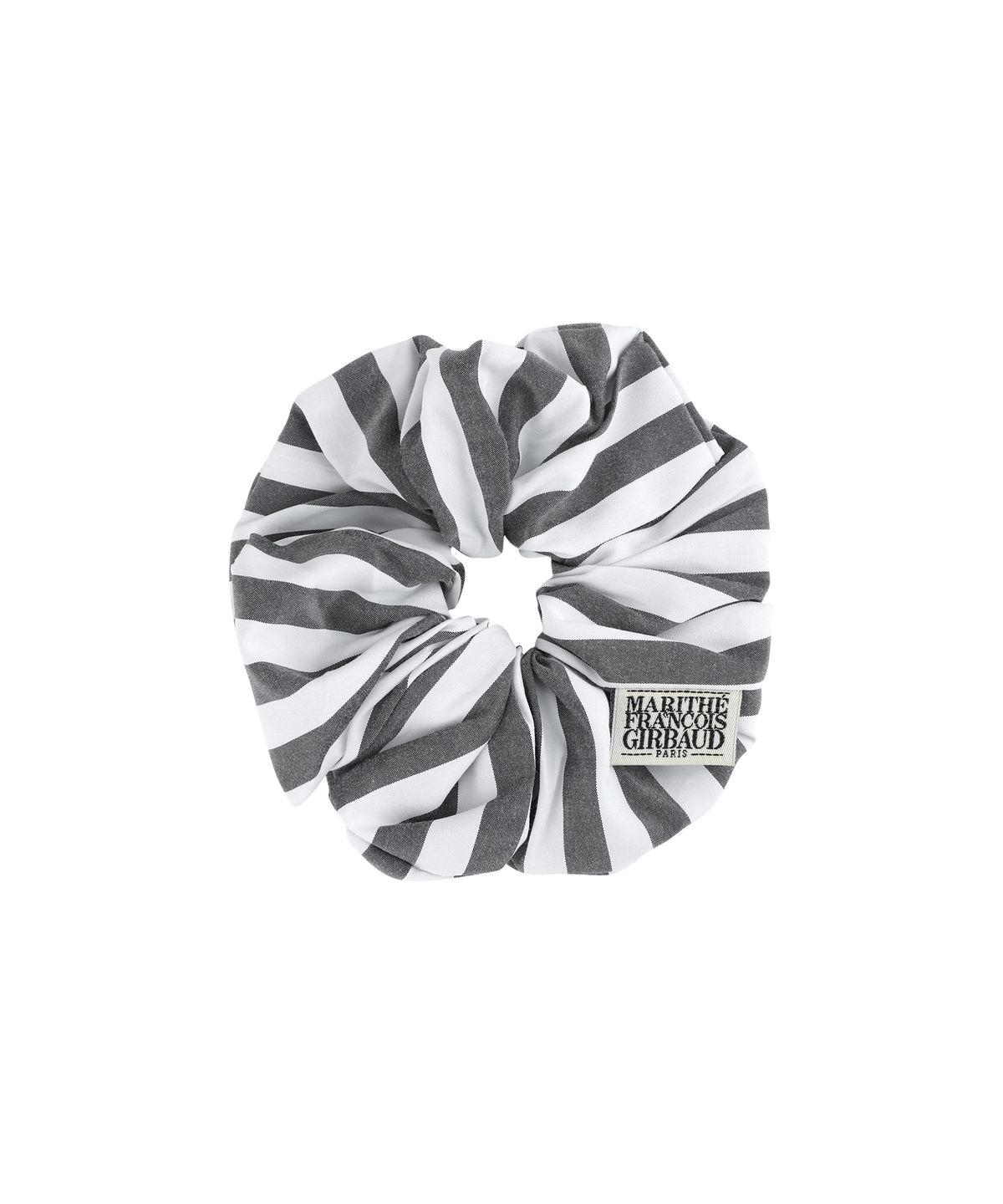 마리떼 프랑소와 저버(MARITHÉ + FRANҪOIS GIRBAUD) CLASSIC LOGO STRIPE HAIR SCRUNCHIE black