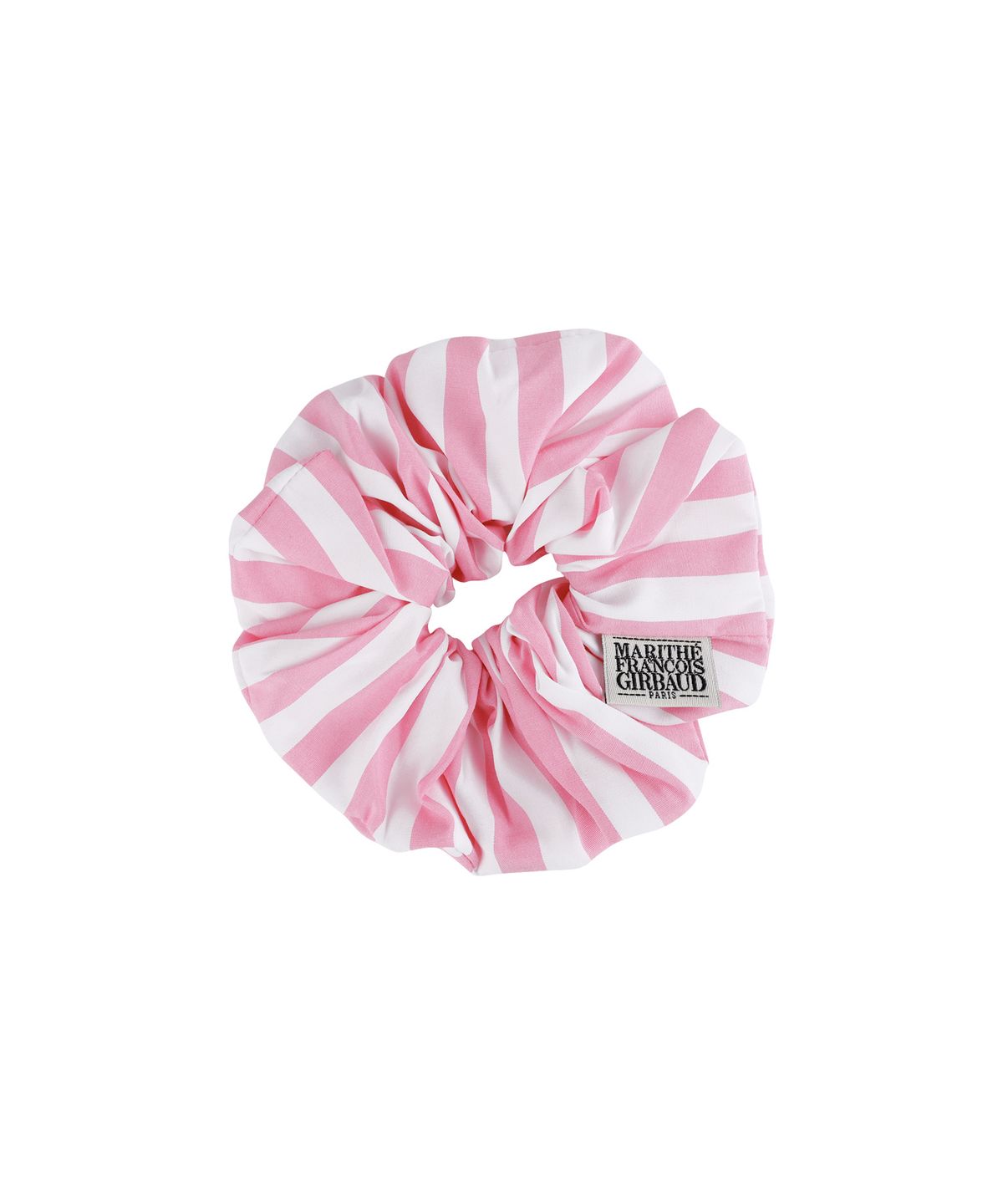 마리떼 프랑소와 저버(MARITHÉ + FRANҪOIS GIRBAUD) CLASSIC LOGO STRIPE HAIR SCRUNCHIE pink