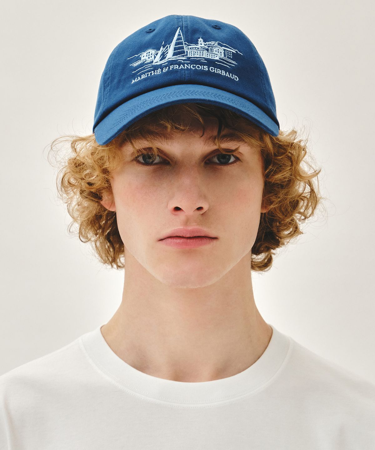 마리떼 프랑소와 저버(MARITHÉ + FRANҪOIS GIRBAUD) SAILING GRAPHIC COVERED CAP dark blue