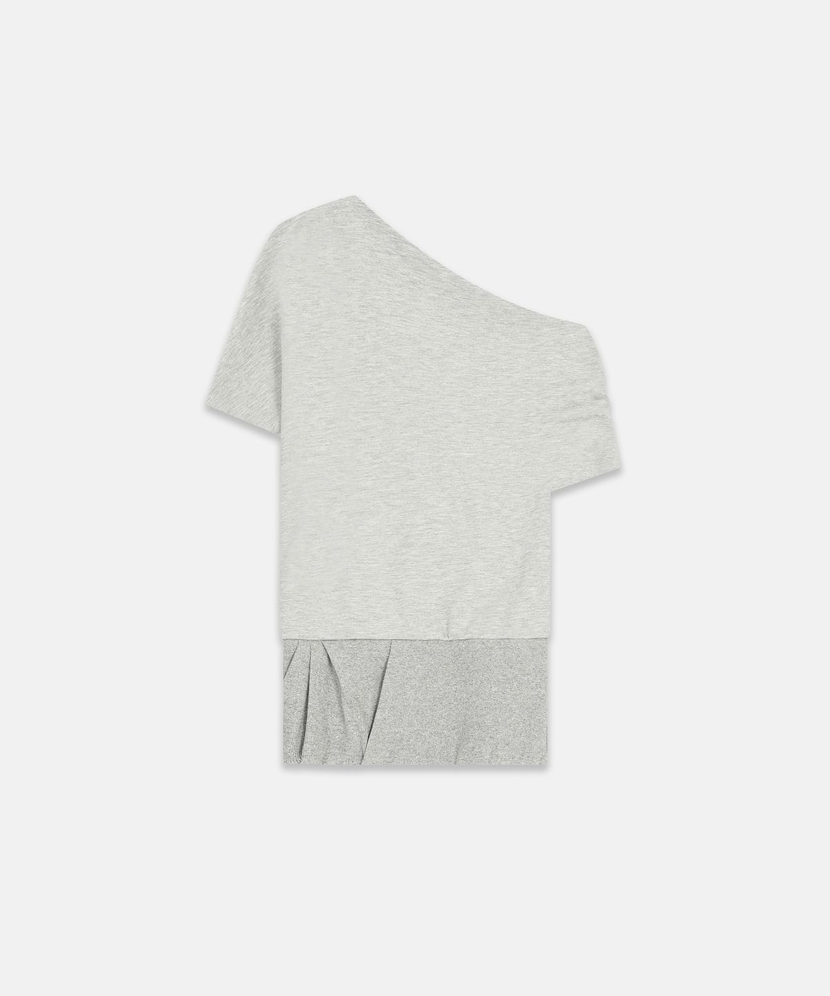 나체(NACHE) FOLDED DRAPING SWEATSHIRT MELANGE GRAY