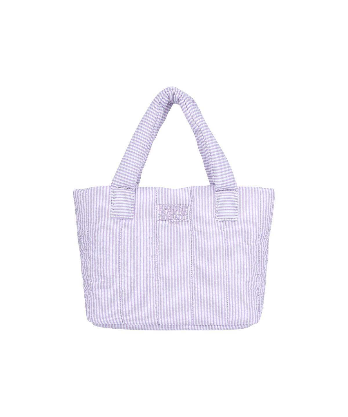 마리떼 프랑소와 저버(MARITHÉ + FRANҪOIS GIRBAUD) CLASSIC LOGO SEERSUCKER PADDING BAG purple