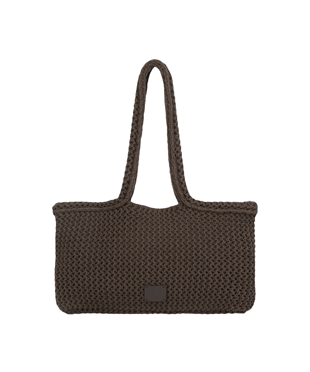 마리떼 프랑소와 저버(MARITHÉ + FRANҪOIS GIRBAUD) CLASSIC LOGO NET SHOULDER BAG dark brown