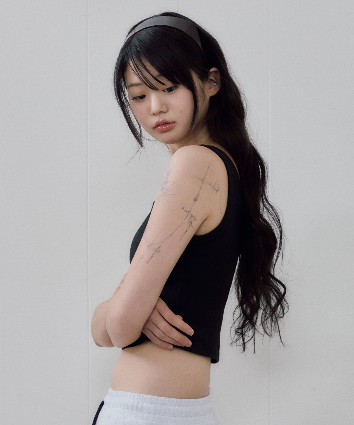 코랄리크(CORALIQUE) 소프트 립 스퀘어 탱크탑 블랙
