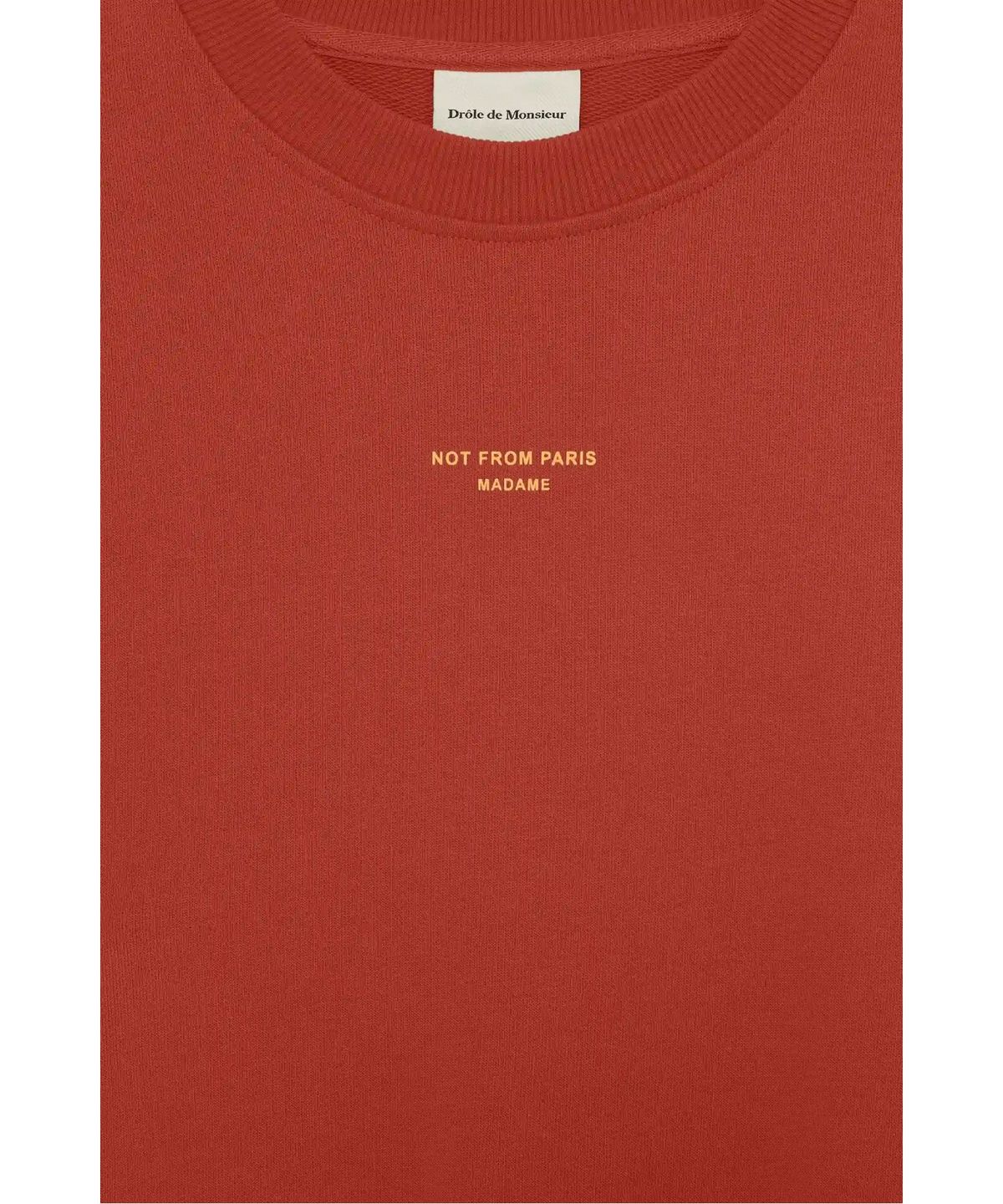 드롤드무슈(DROLE DE MONSIEUR) 클래식 슬로건 스웨트셔츠 Le Sweatshirt Slogan Classique D0TSM26207RED