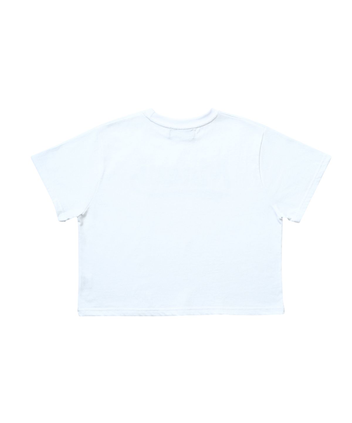 마크니(MACNI) RETRO LOGO CROP T-SHIRT WHITE