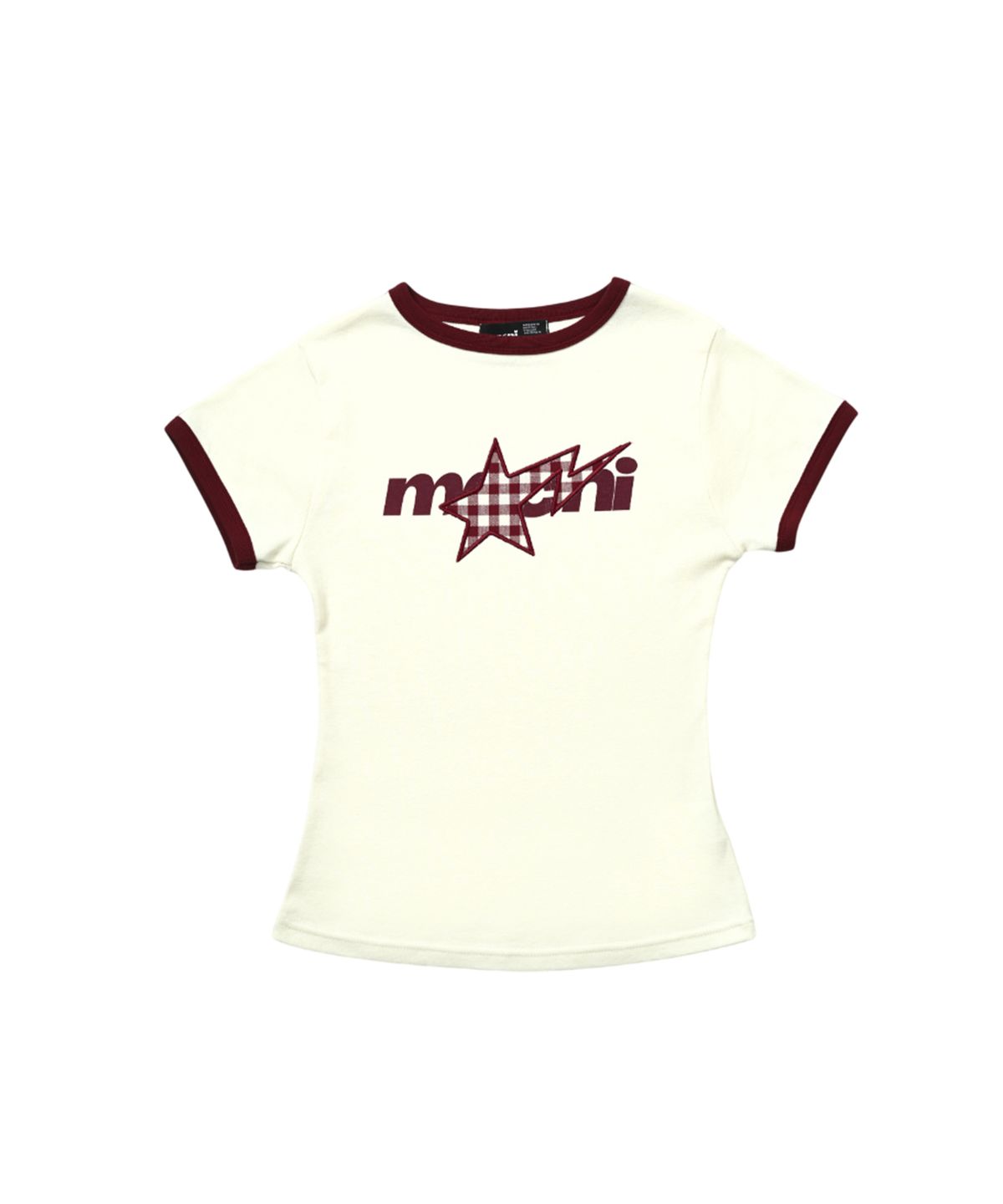 마크니(MACNI) SHOOTING STAR SLIM FIT T-SHIRT IVORY