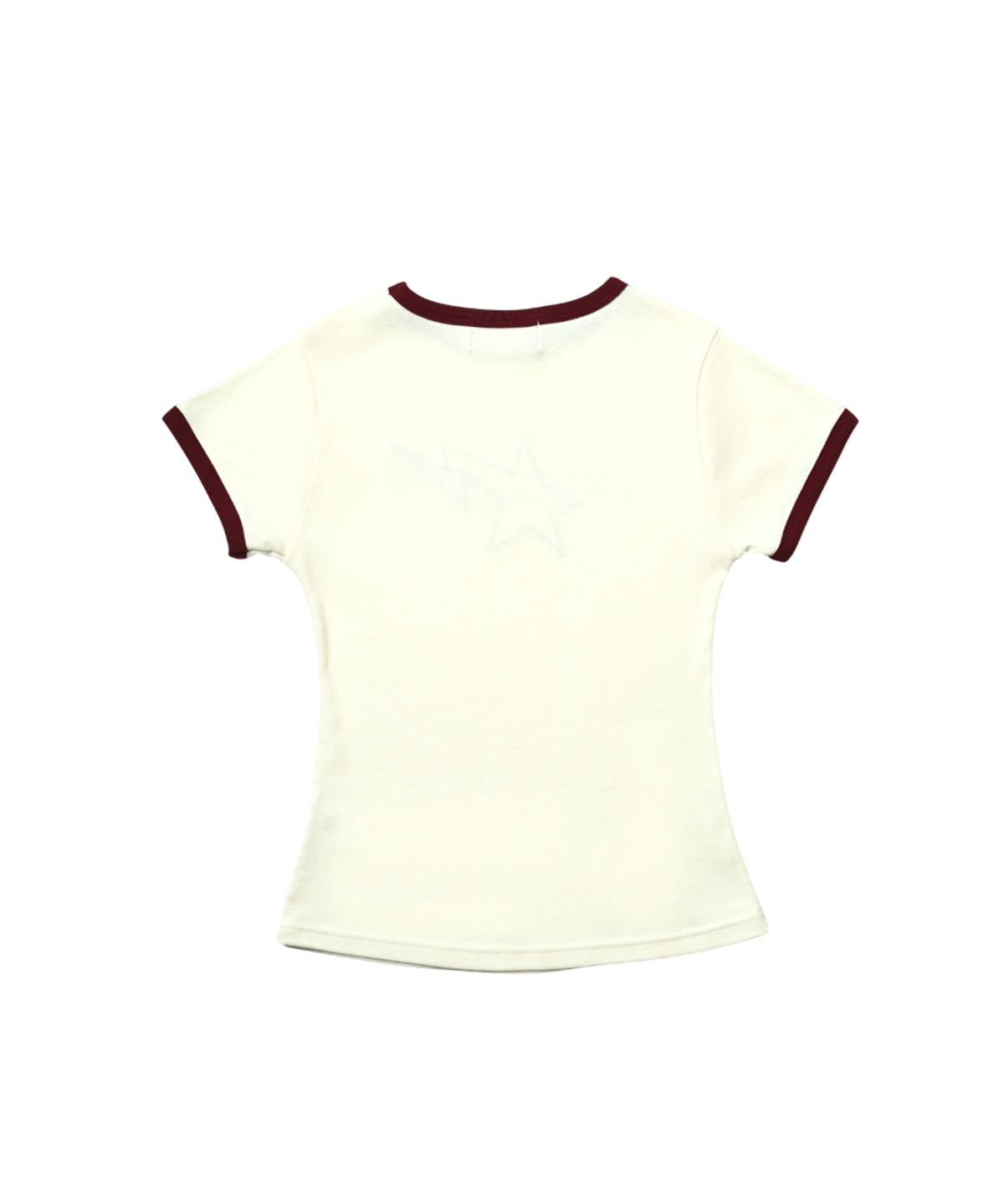마크니(MACNI) SHOOTING STAR SLIM FIT T-SHIRT IVORY