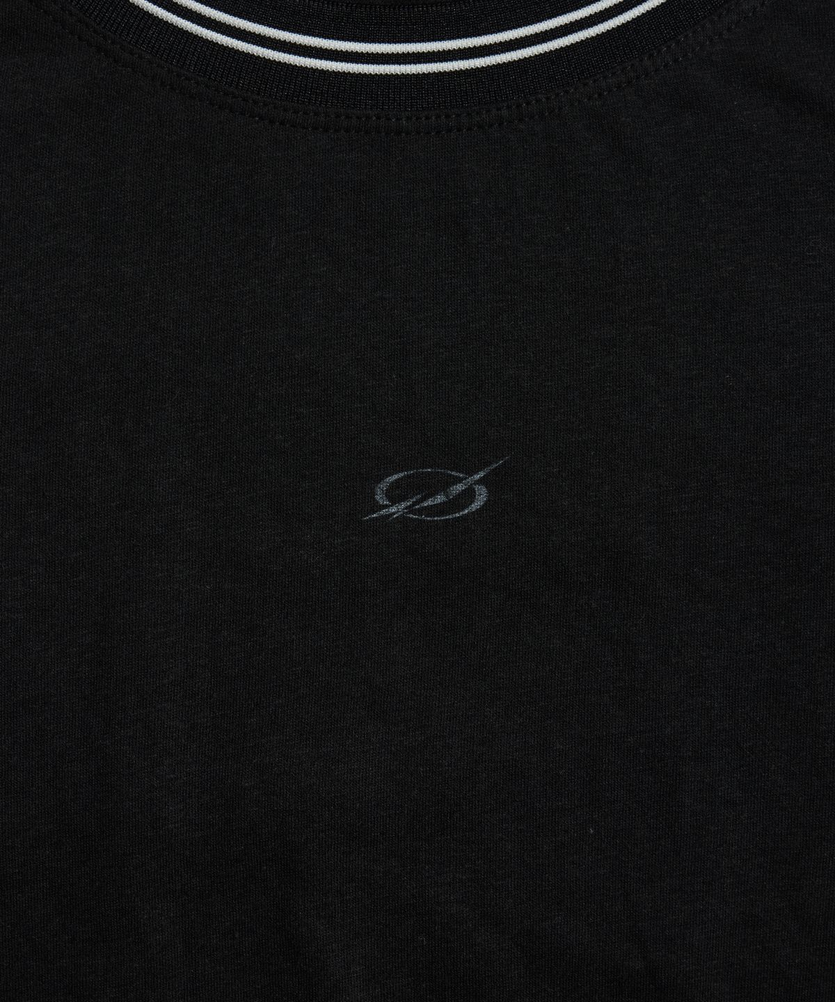 51퍼센트(51PERCENT) Slub ringer t-shirt - black