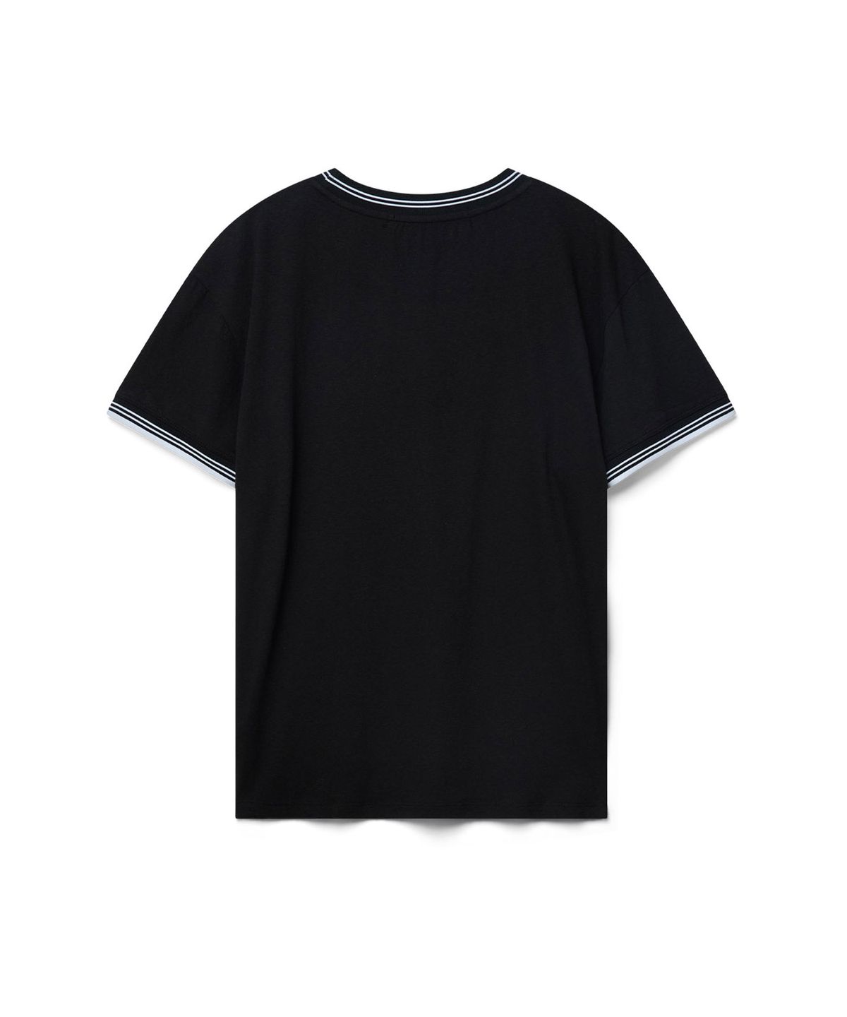 51퍼센트(51PERCENT) Slub ringer t-shirt - black