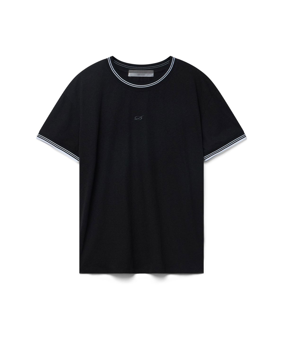 51퍼센트(51PERCENT) Slub ringer t-shirt - black