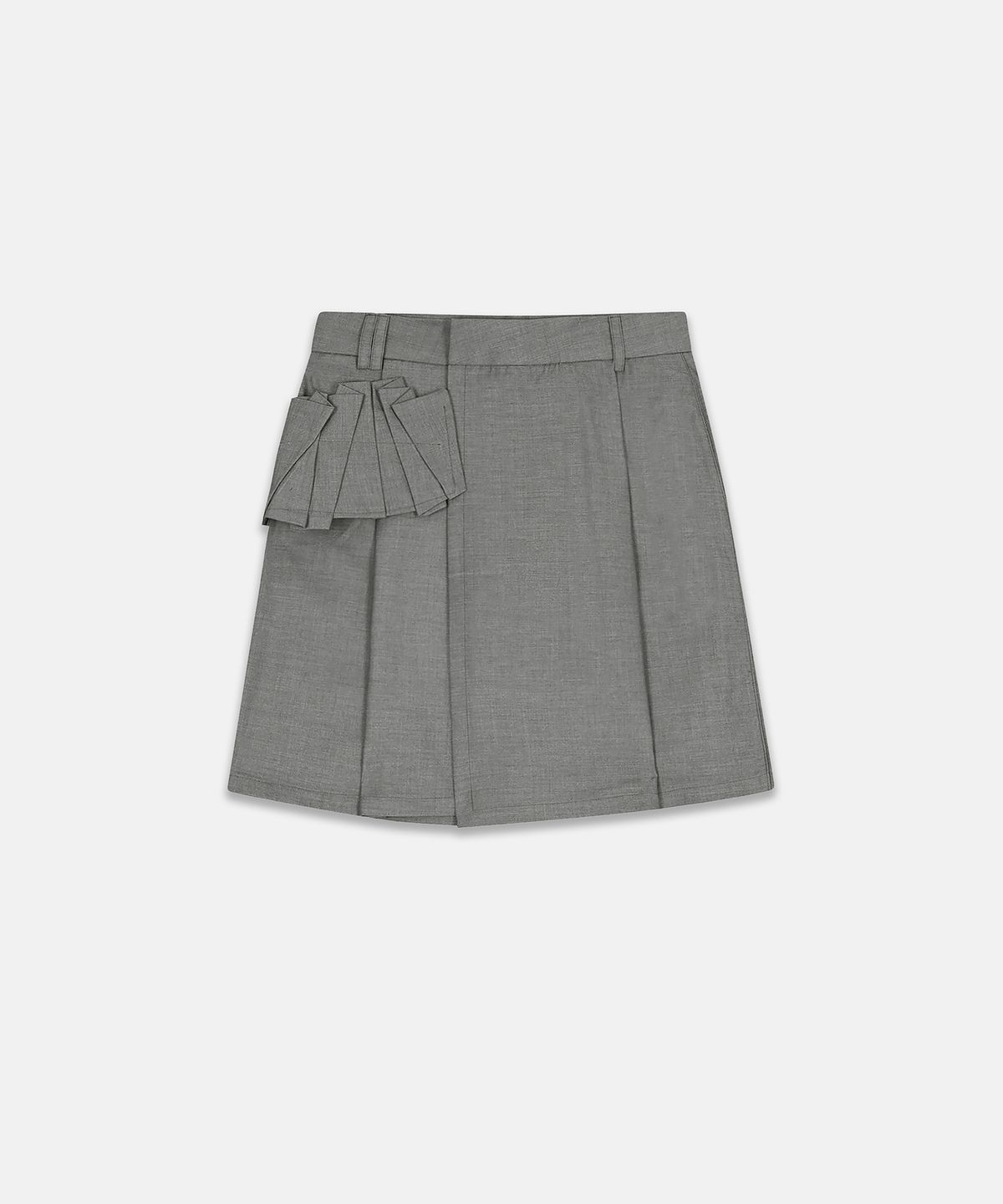 나체(NACHE) WRAP BERMUDA PANTS CHARCOAL