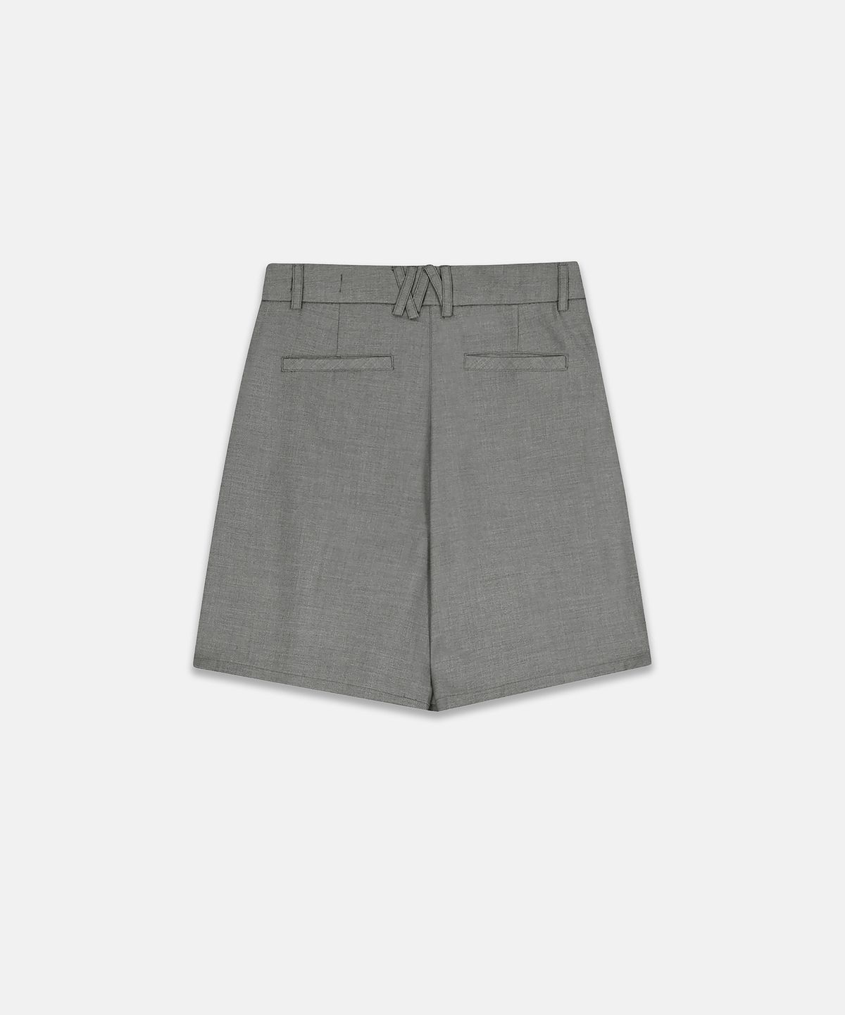 나체(NACHE) WRAP BERMUDA PANTS CHARCOAL