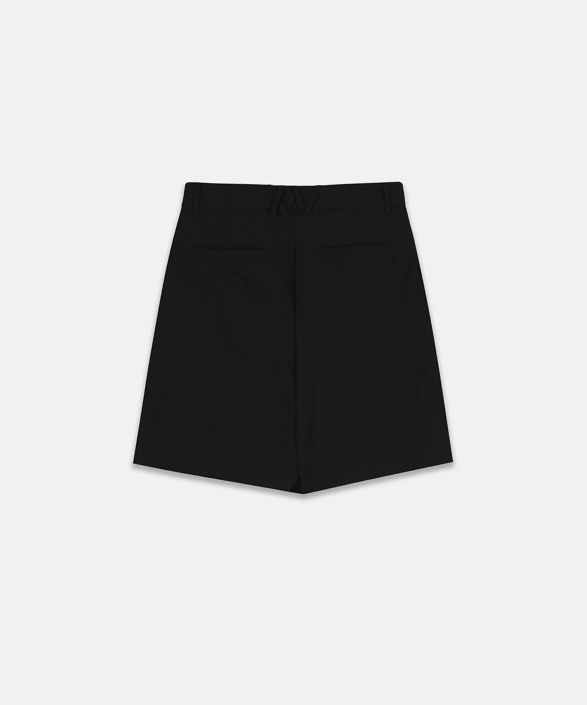 나체(NACHE) WRAP BERMUDA PANTS BLACK
