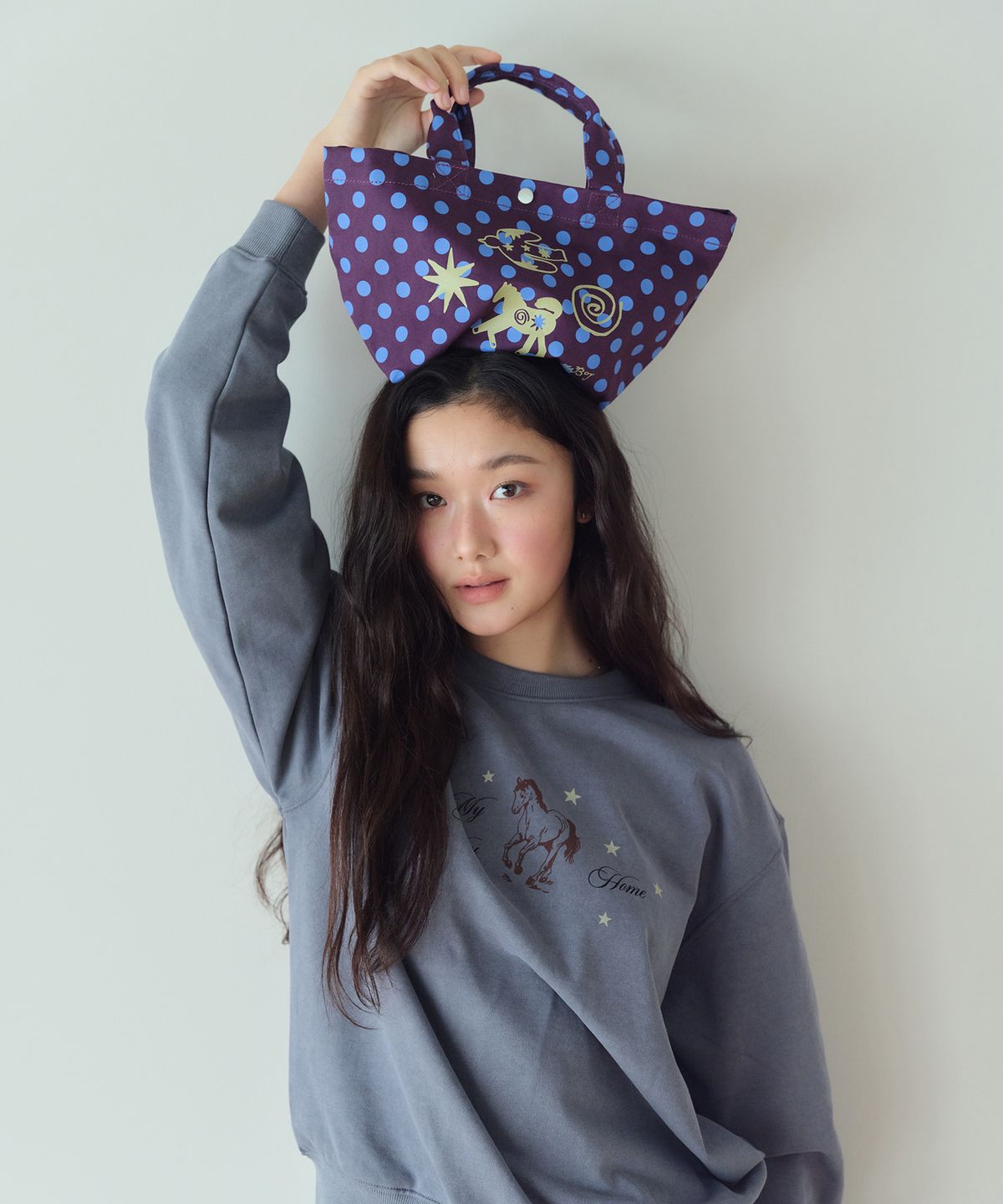 홈바디띵즈(HOMEBODY THINGS) Homebody Mini Classic Dot Bag (PURPLE)
