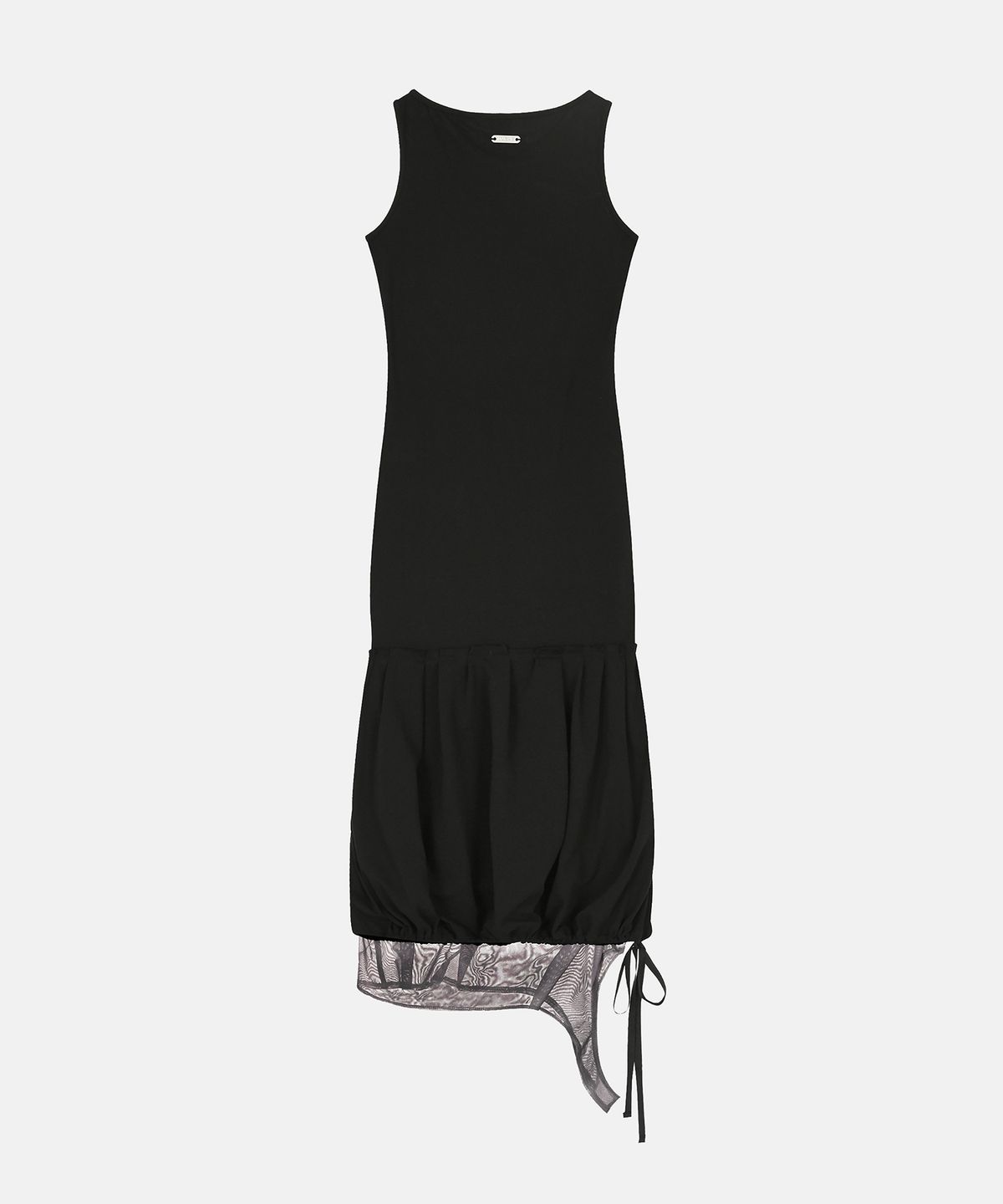 나체(NACHE) MULTIWAY LAYERED MAXI DRESS BLACK