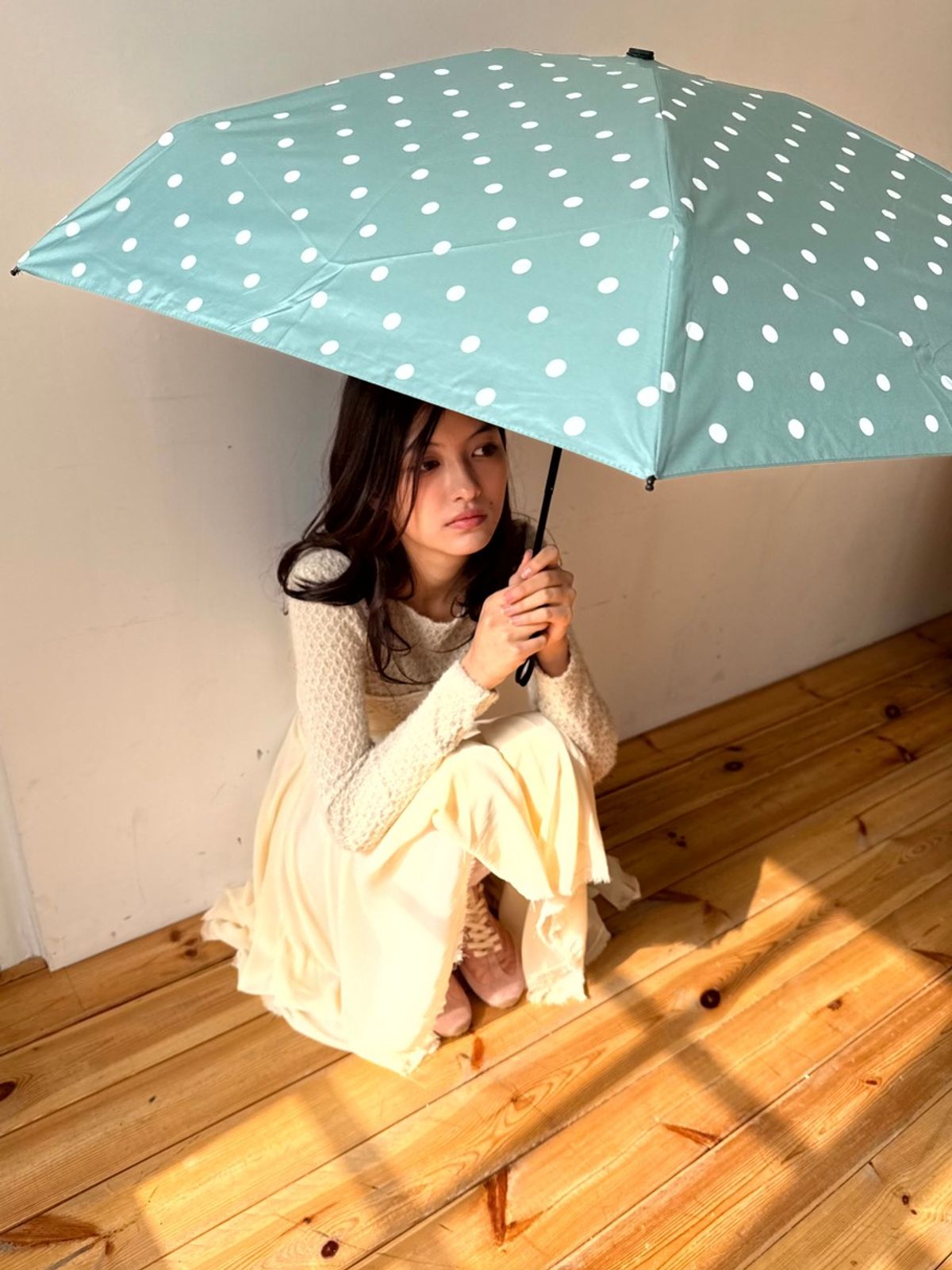시오르(SIEOR) [UV차단] Dotty shade umbrella_3colors