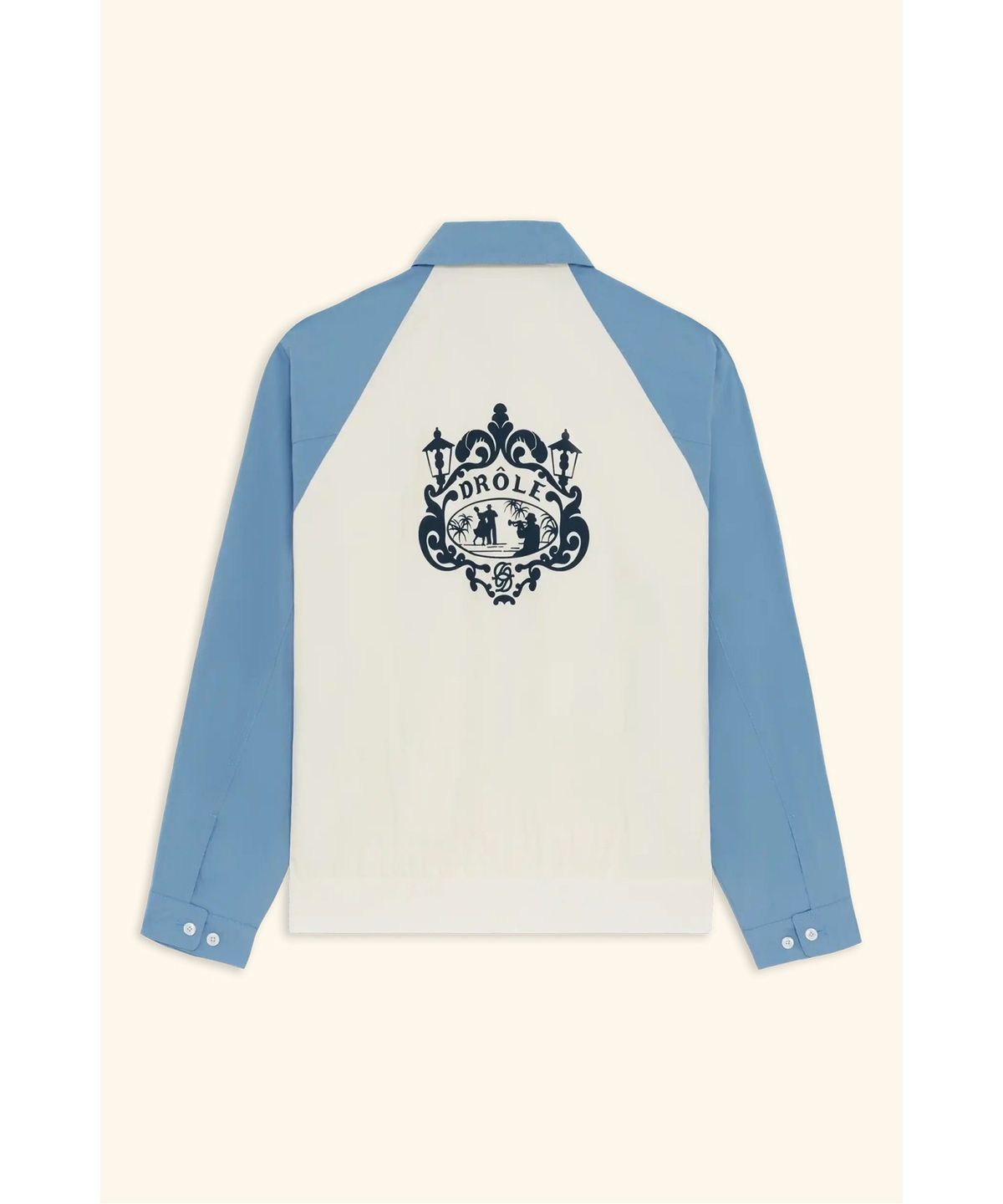 드롤드무슈(DROLE DE MONSIEUR) 댄서 그래픽 스포티 재킷 Veste Nylon Sport Drole Danseurs D0JAM26113WHM