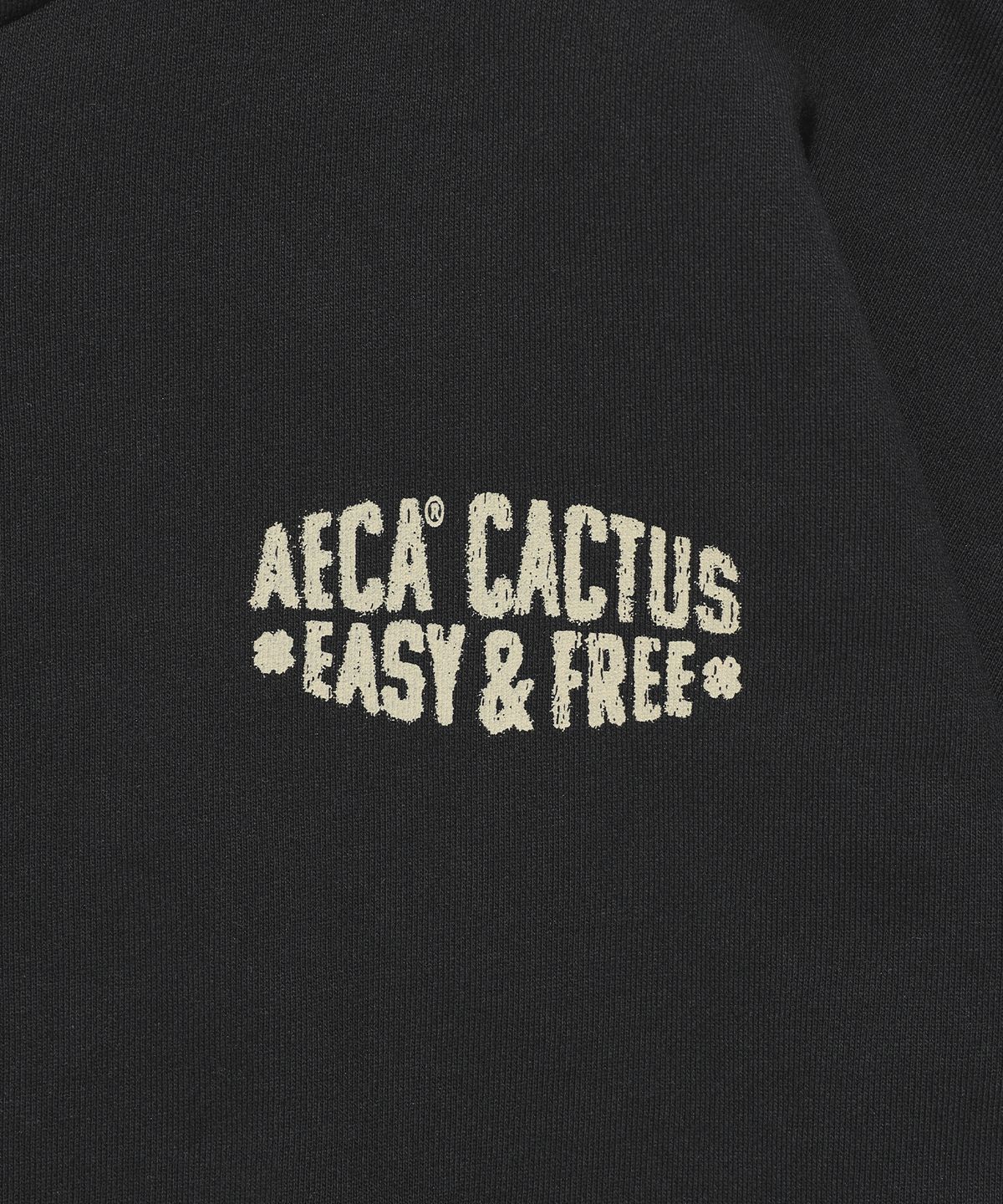 에이카화이트(AECA) AECA CACTUS ZIP UP HOODIE-BLACK