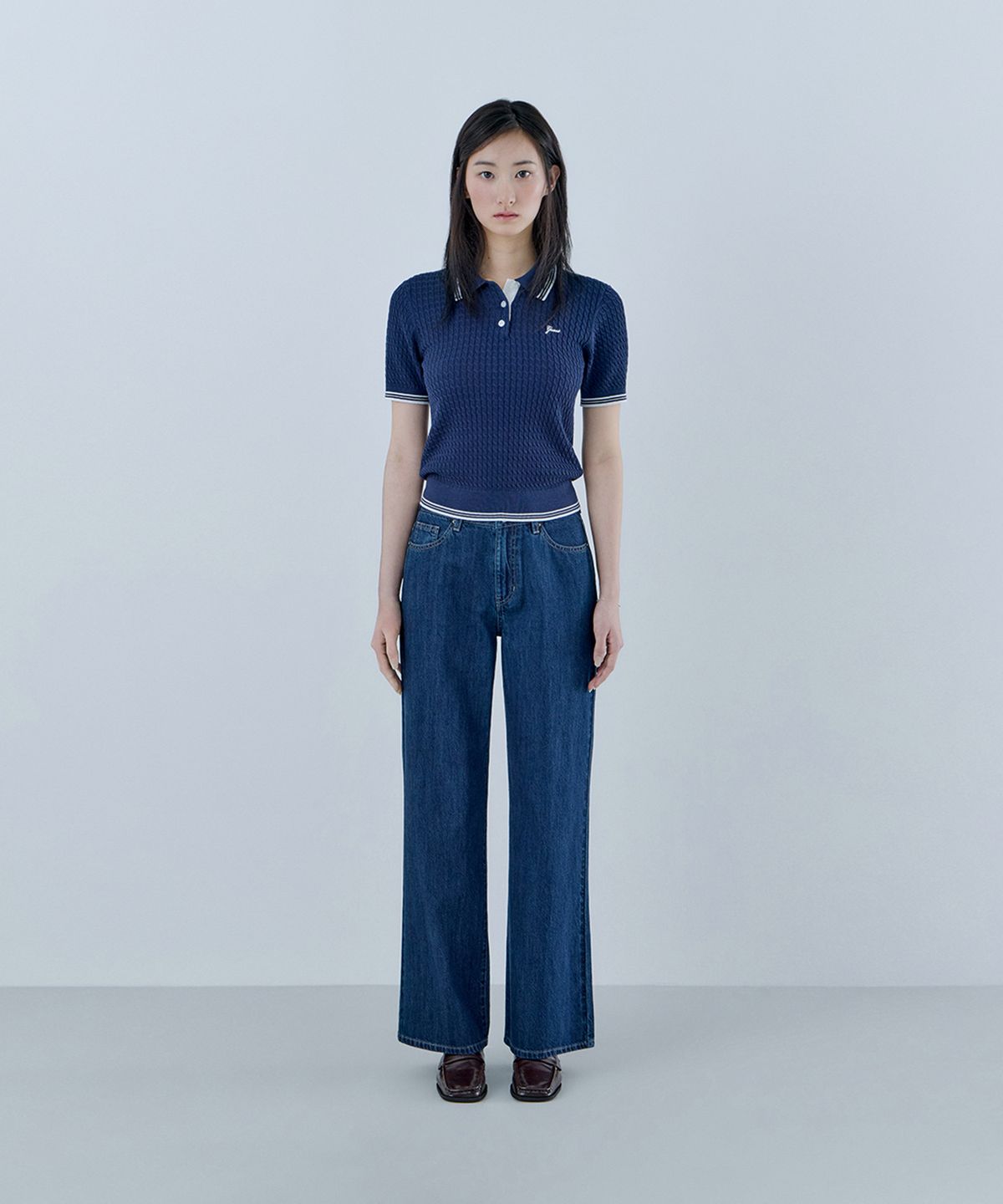 게스(GUESS) [CORE] 1color 여성 저온스 BBK톤 와이드 YQ2D9085
