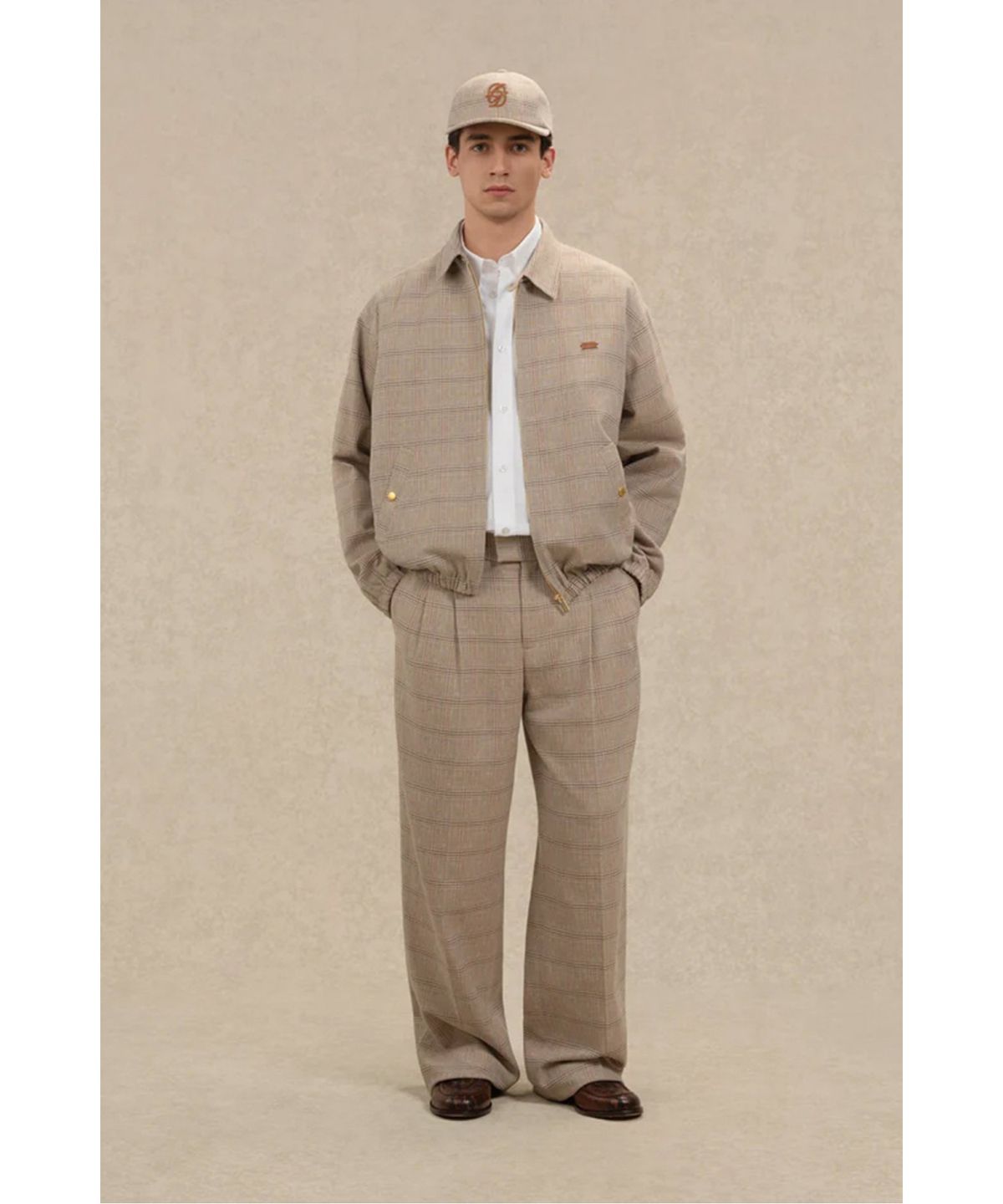 드롤드무슈(DROLE DE MONSIEUR) 체크 패턴 블루종 재킷 Blouson Drole a Carreaux D0JAM26108BED