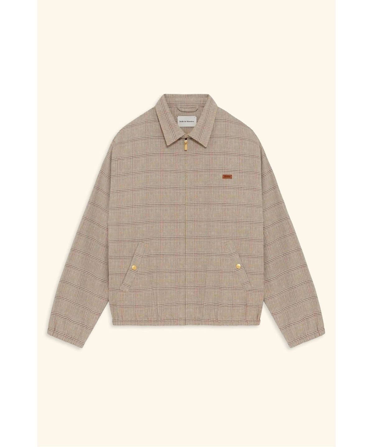 드롤드무슈(DROLE DE MONSIEUR) 체크 패턴 블루종 재킷 Blouson Drole a Carreaux D0JAM26108BED