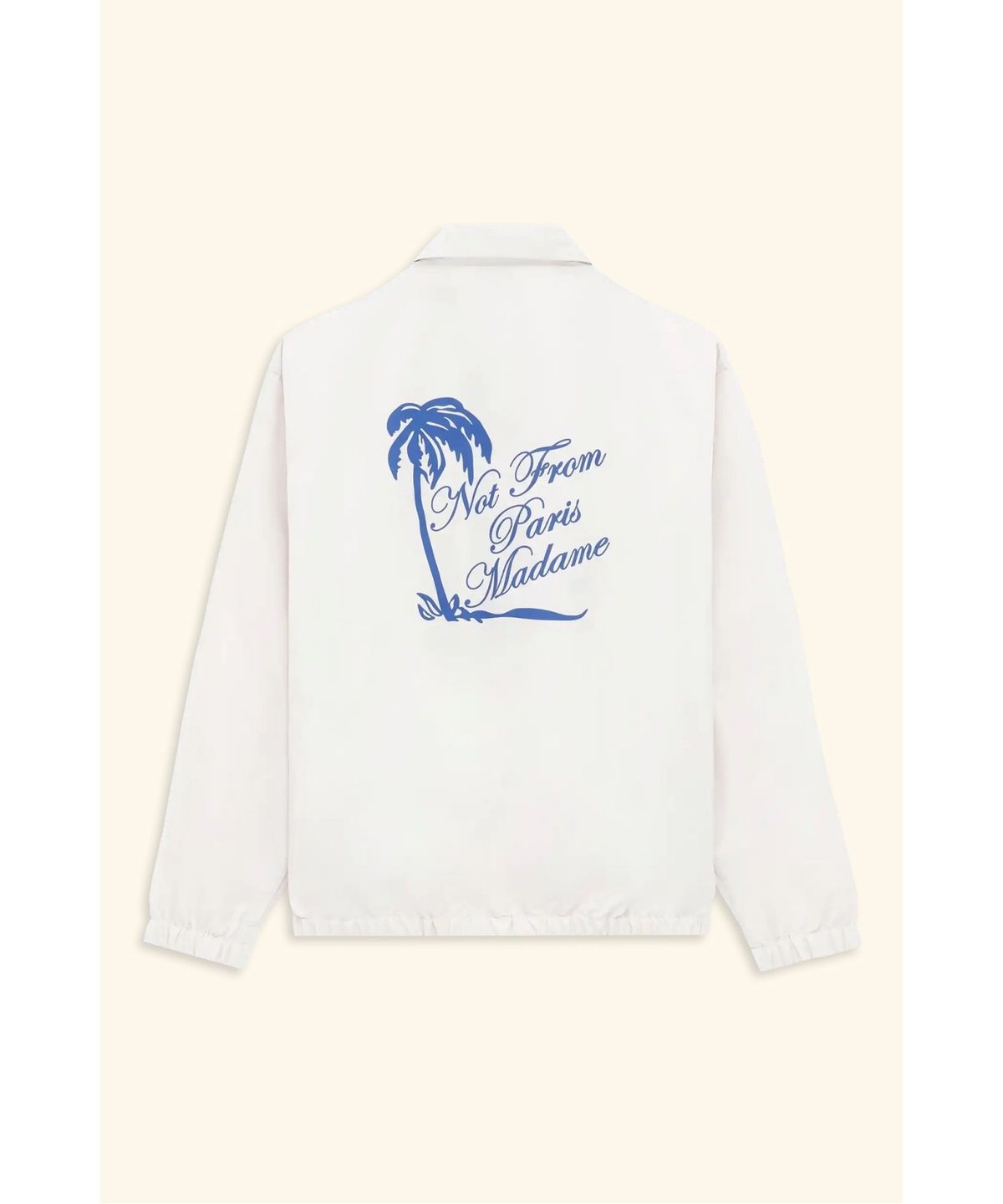 드롤드무슈(DROLE DE MONSIEUR) 슬로건 팜트리 나일론 재킷 Veste Slogan Palmier D0JAM26115WHM