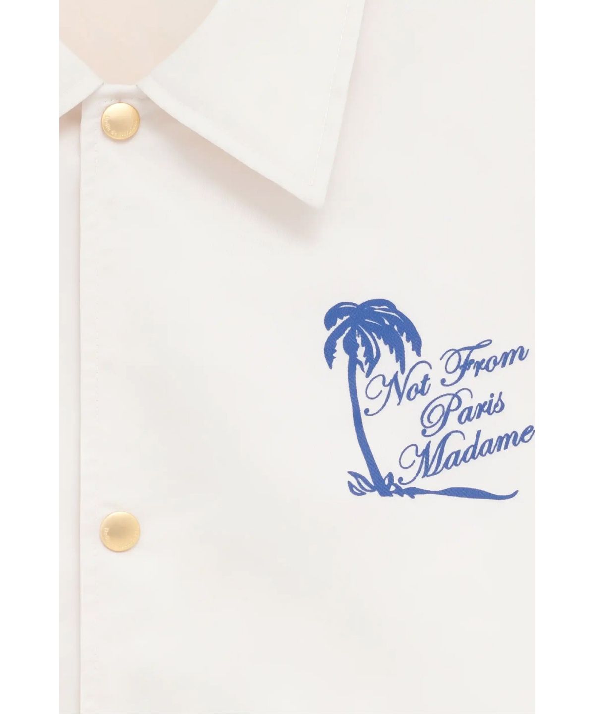 드롤드무슈(DROLE DE MONSIEUR) 슬로건 팜트리 나일론 재킷 Veste Slogan Palmier D0JAM26115WHM