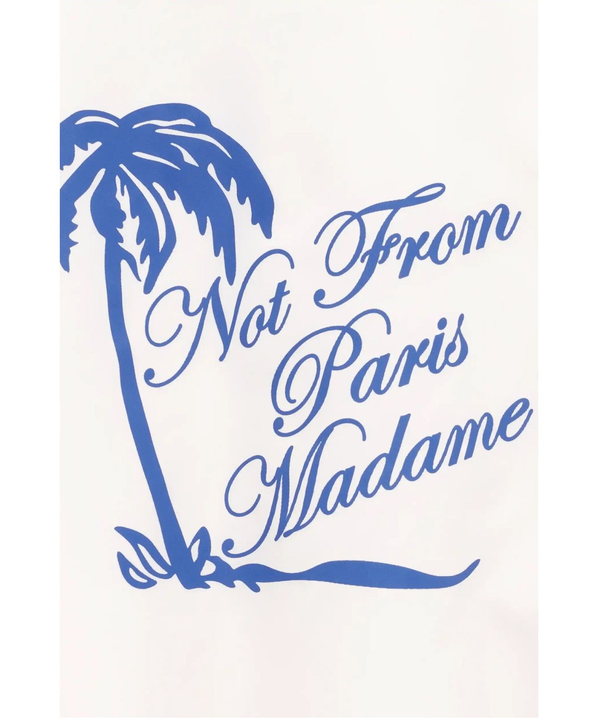 드롤드무슈(DROLE DE MONSIEUR) 슬로건 팜트리 나일론 재킷 Veste Slogan Palmier D0JAM26115WHM