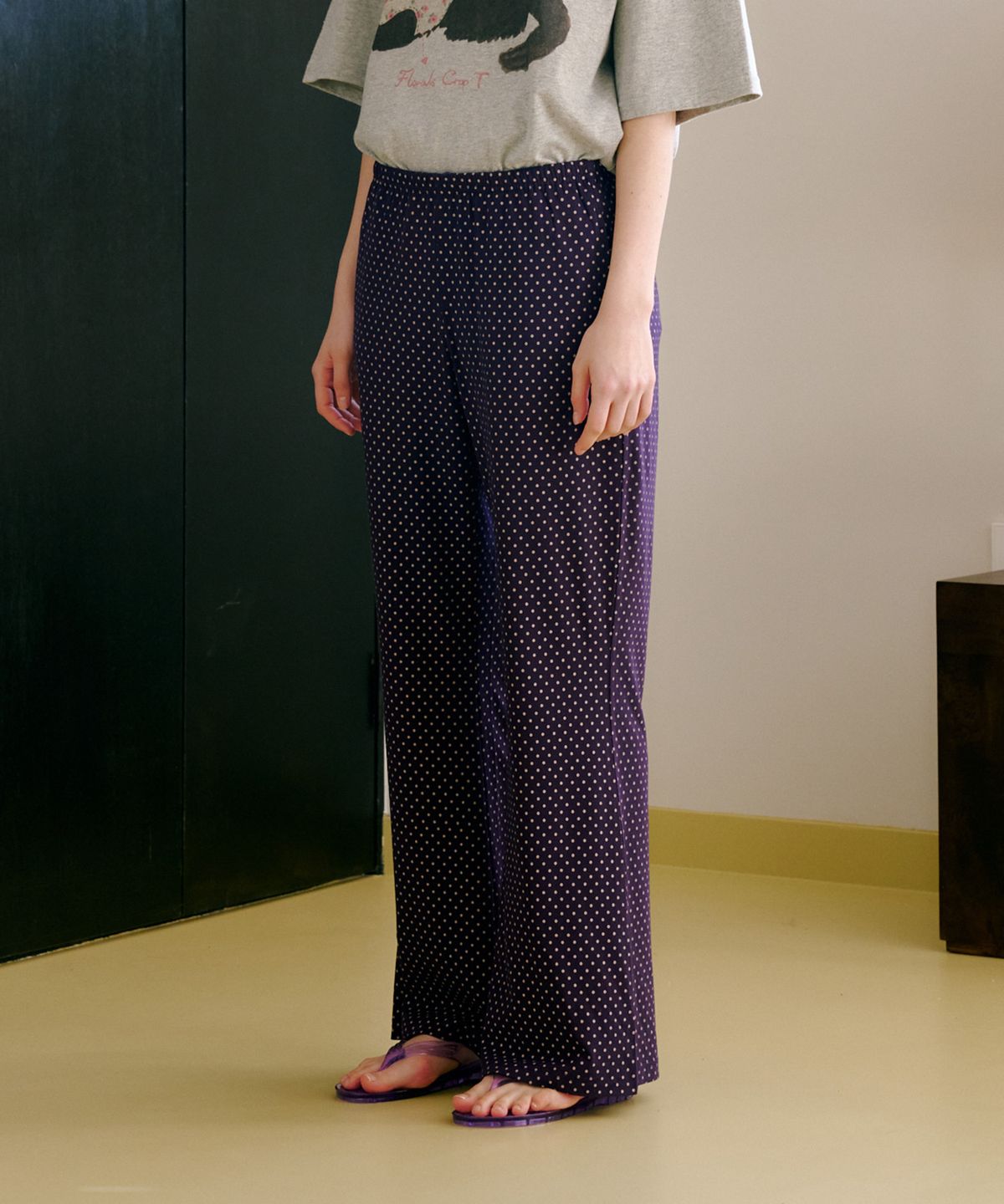펀프롬펀(FUNFROMFUN) Playful Banding Pants, Violet