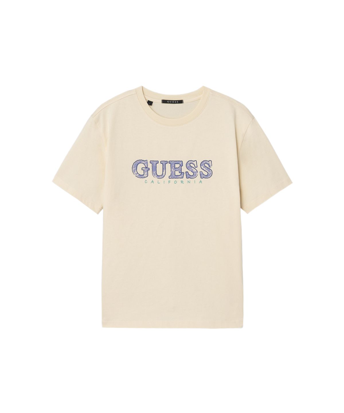 게스(GUESS) [CORE] 4color 유니 크레파스 게스 일자로고 반팔티셔츠 MQ2K8437
