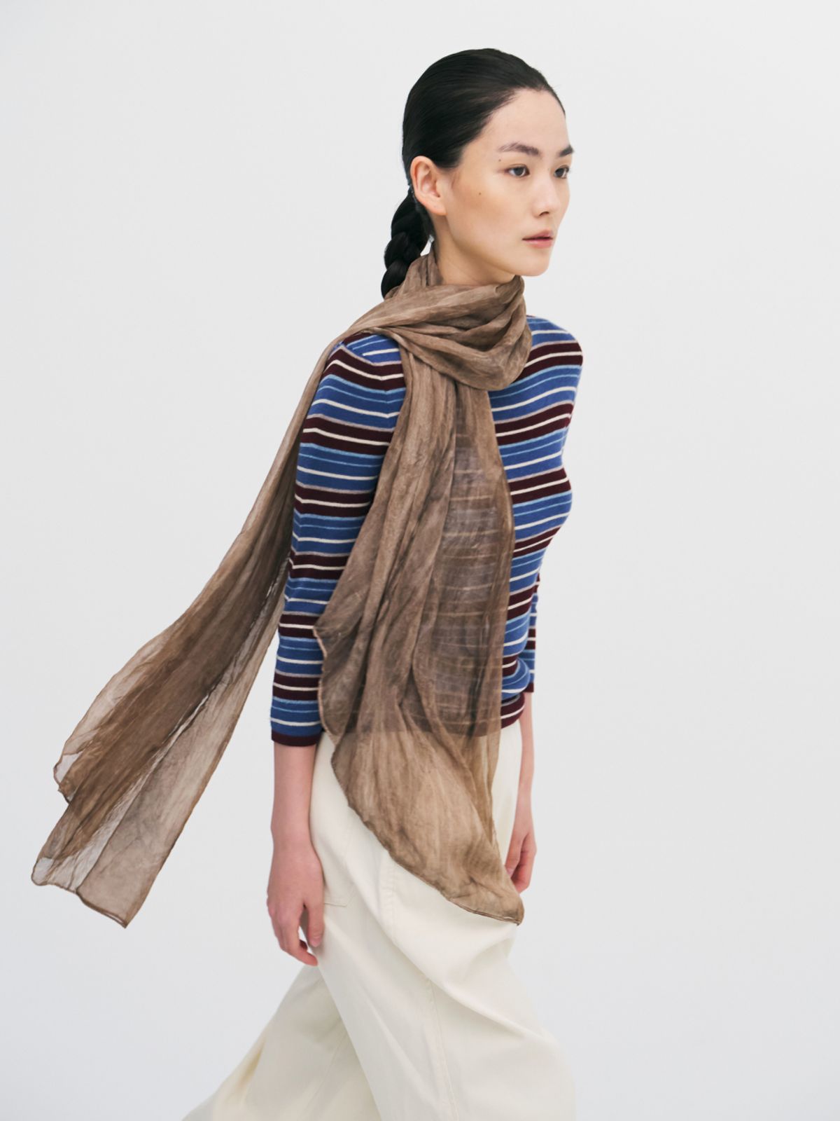 시오르(SIEOR) Pleats loom light scarf_5colors