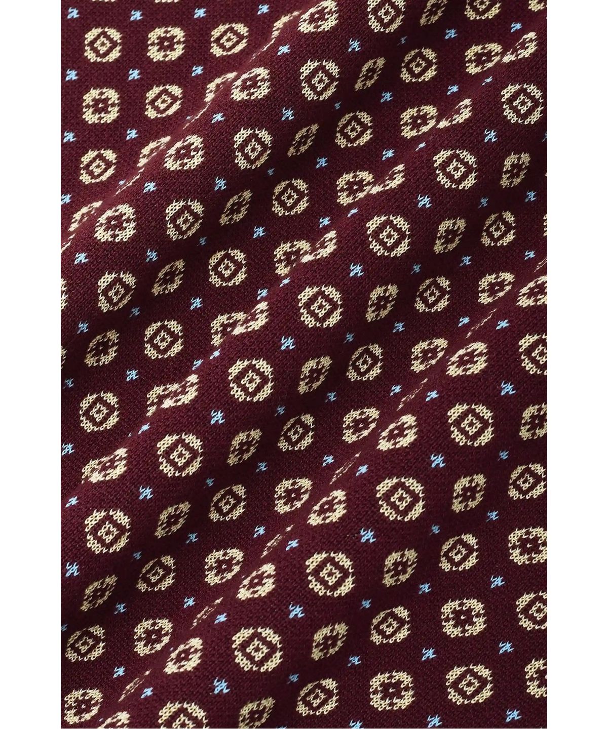 드롤드무슈(DROLE DE MONSIEUR) 크라바트 자카드 니트 폴로 Polo Maille Jacquard Cravate D0WPM26205RED