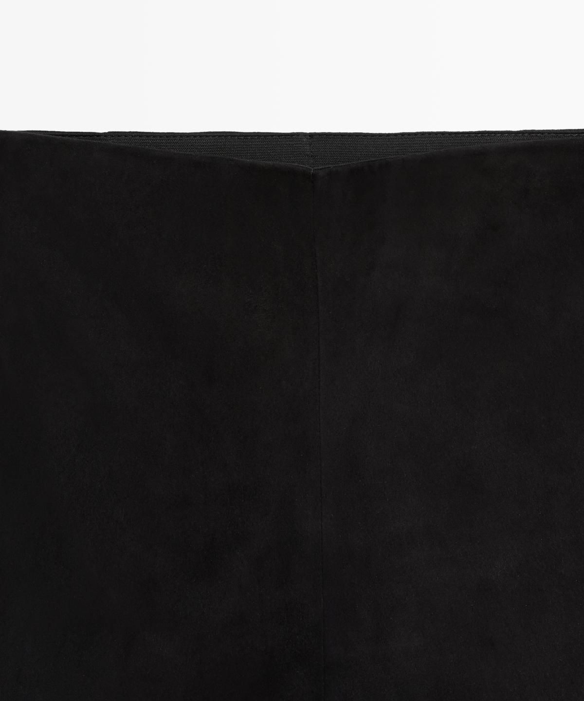 마시모두띠(MASSIMO DUTTI) 스웨이드 가죽 바이커 팬츠