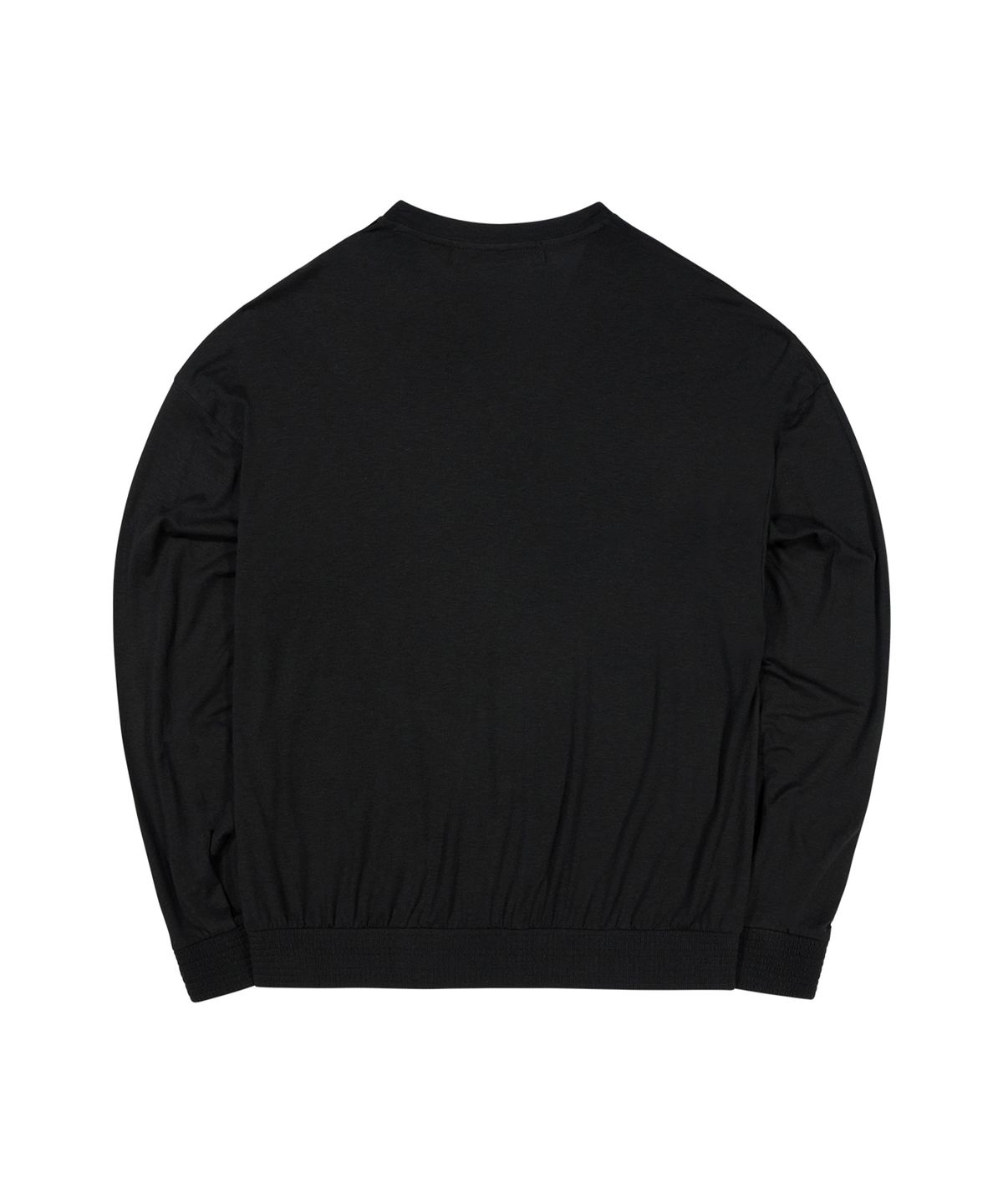 51퍼센트(51PERCENT) V Neck Banding Longsleeve - black