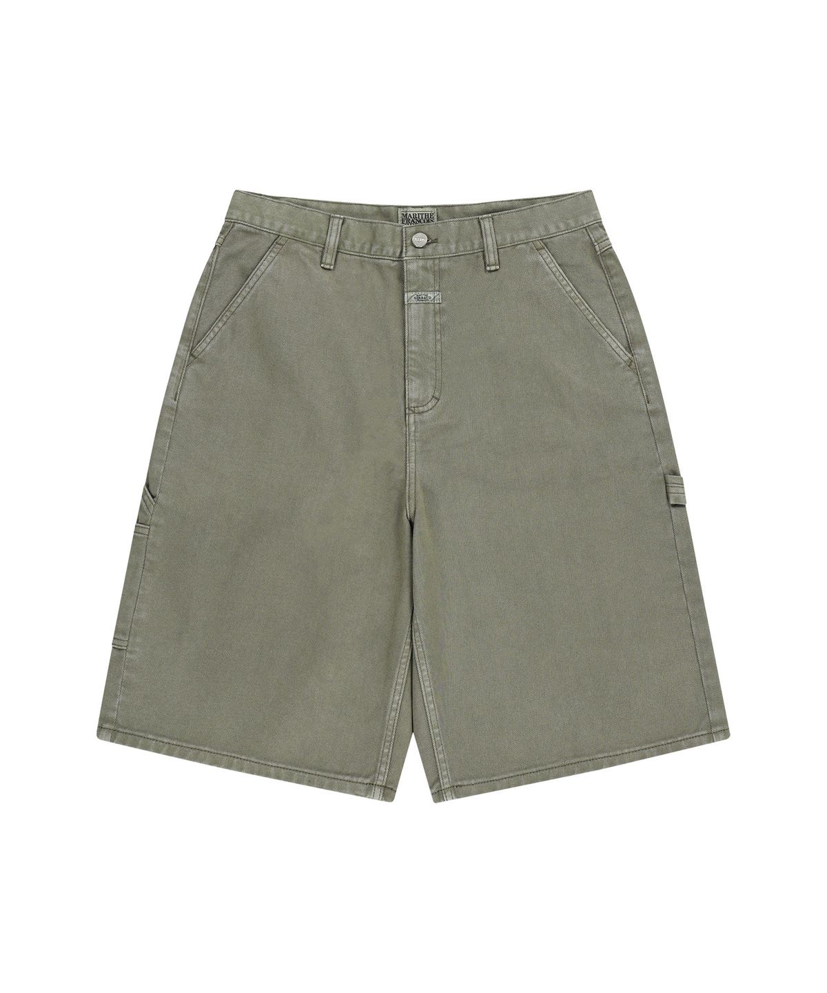 마리떼 프랑소와 저버(MARITHÉ + FRANҪOIS GIRBAUD) M BERMUDA CARPENTER DENIM SHORTS gray khaki