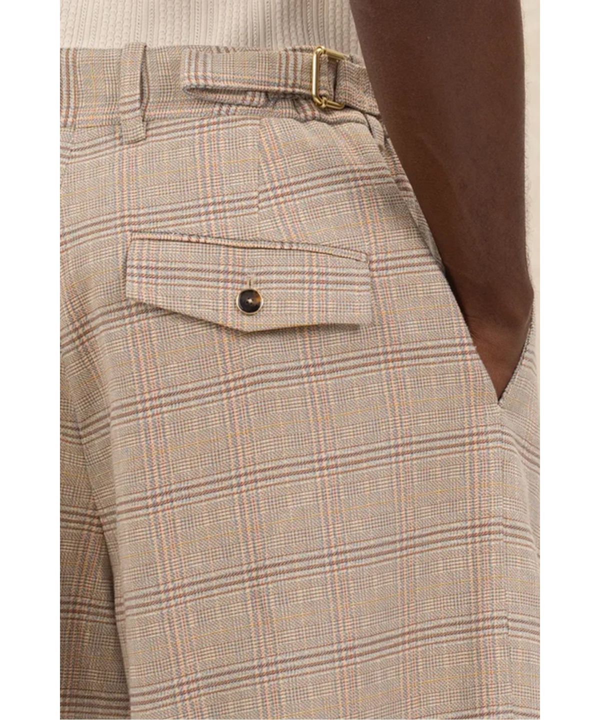드롤드무슈(DROLE DE MONSIEUR) 체크 롱 쇼츠 Short Long a Carreaux D0POM26320BED