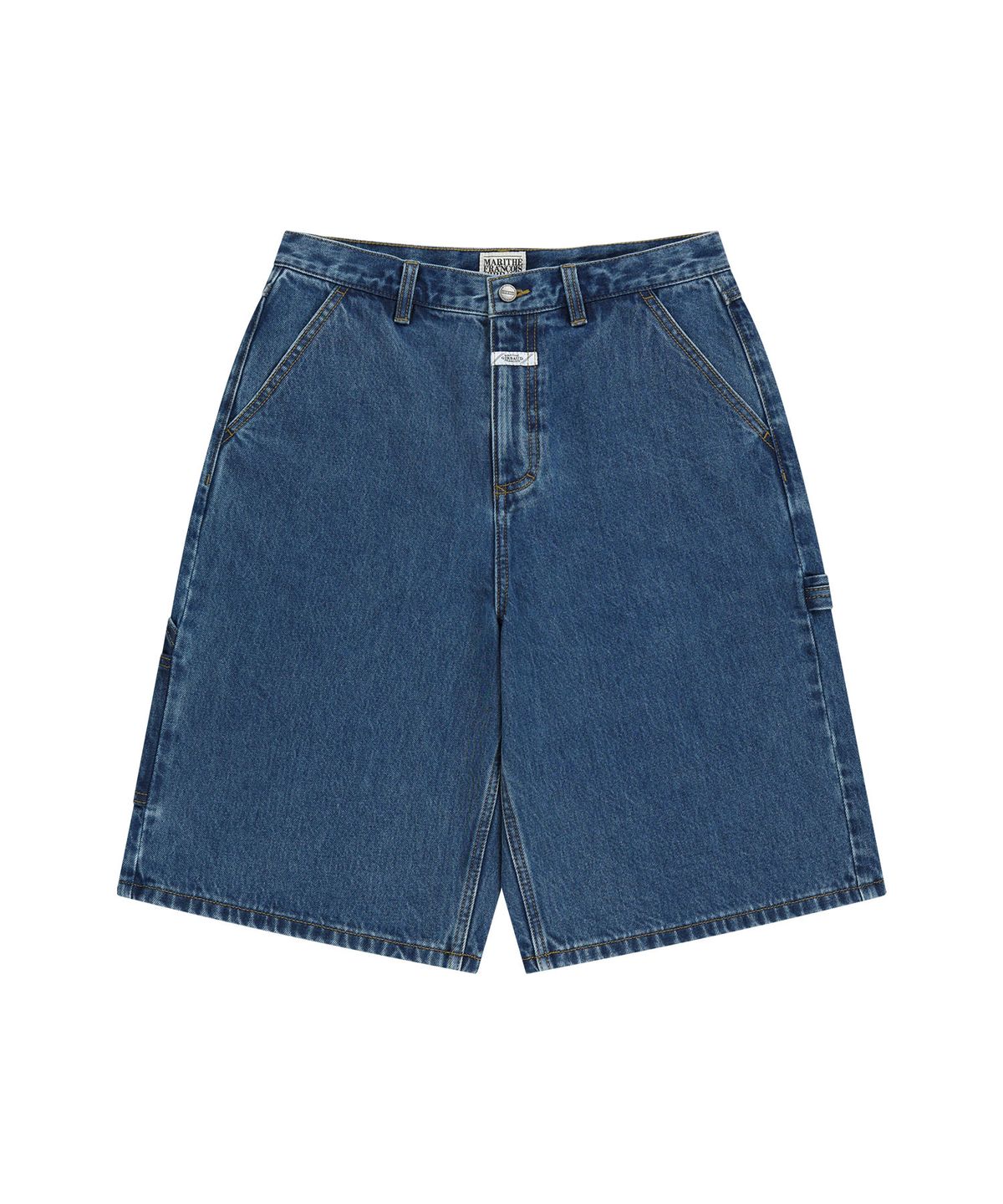 마리떼 프랑소와 저버(MARITHÉ + FRANҪOIS GIRBAUD) M BERMUDA CARPENTER DENIM SHORTS blue