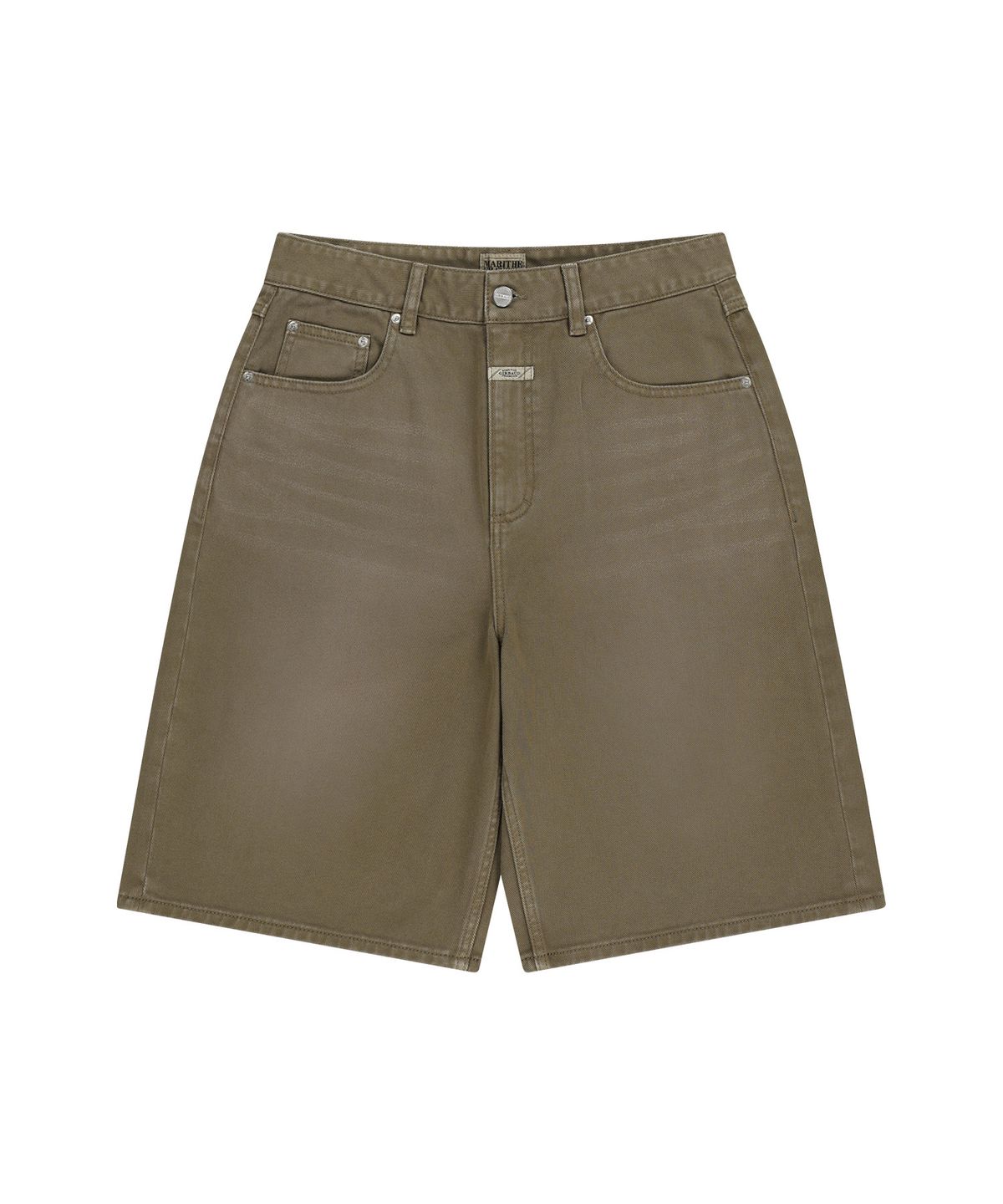 마리떼 프랑소와 저버(MARITHÉ + FRANҪOIS GIRBAUD) M BERMUDA DENIM PANTS brown