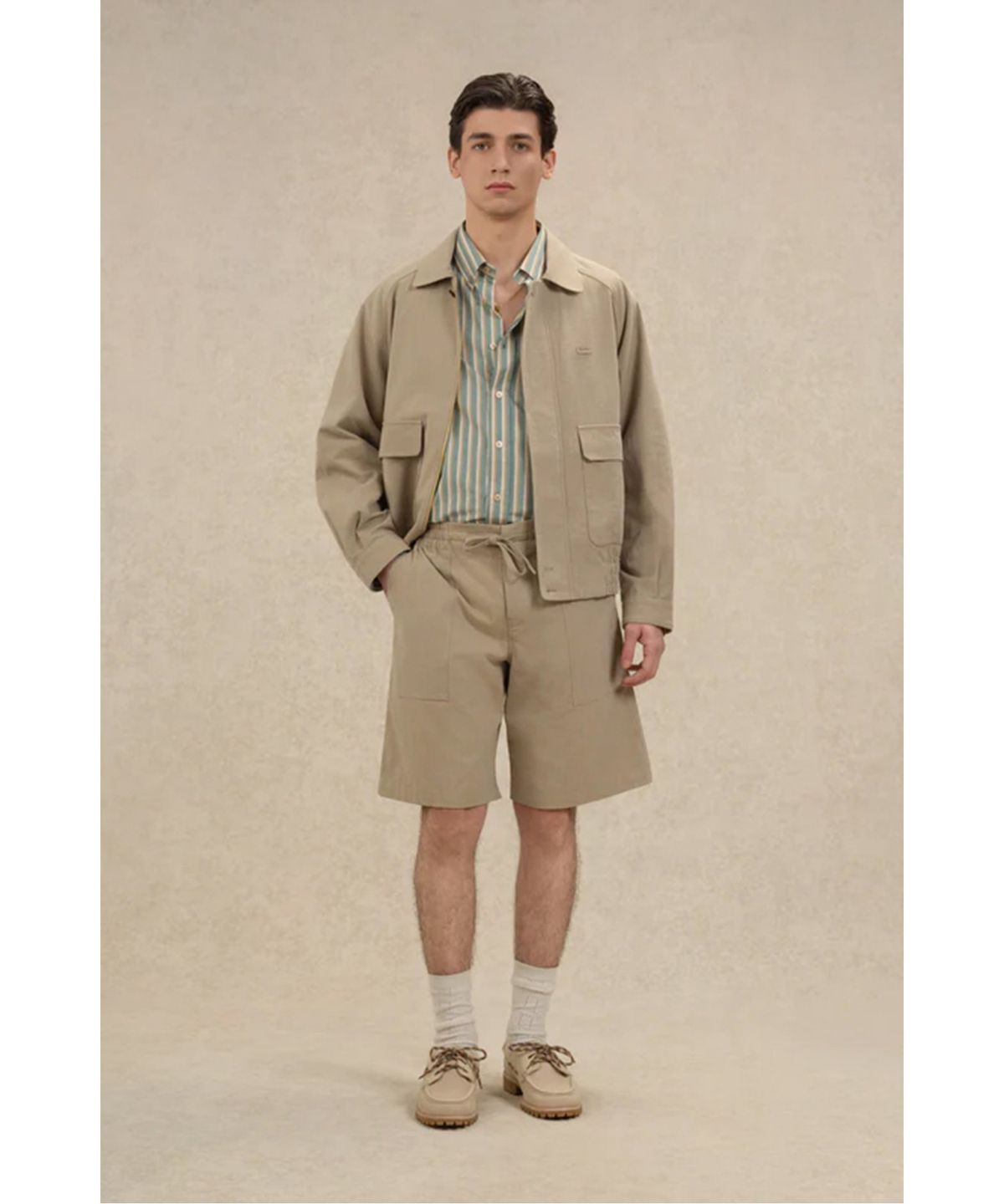 드롤드무슈(DROLE DE MONSIEUR) 엘라스틱 코튼 쇼츠 Short Elastique Coton  D0POM26327KHX