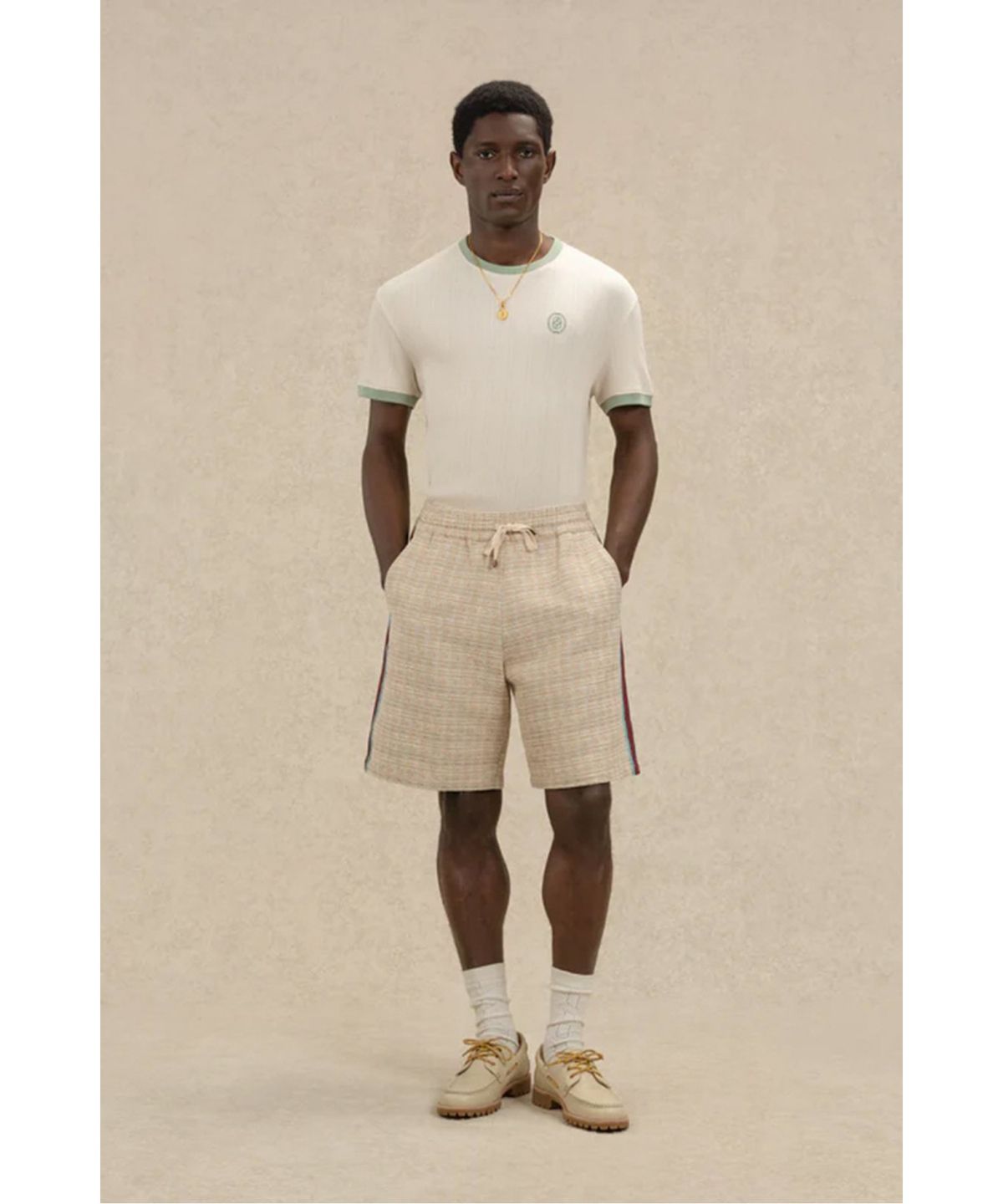 드롤드무슈(DROLE DE MONSIEUR) 미러 D 트위드 쇼츠 Short Tweed D Miroir  D0POM26323IVD