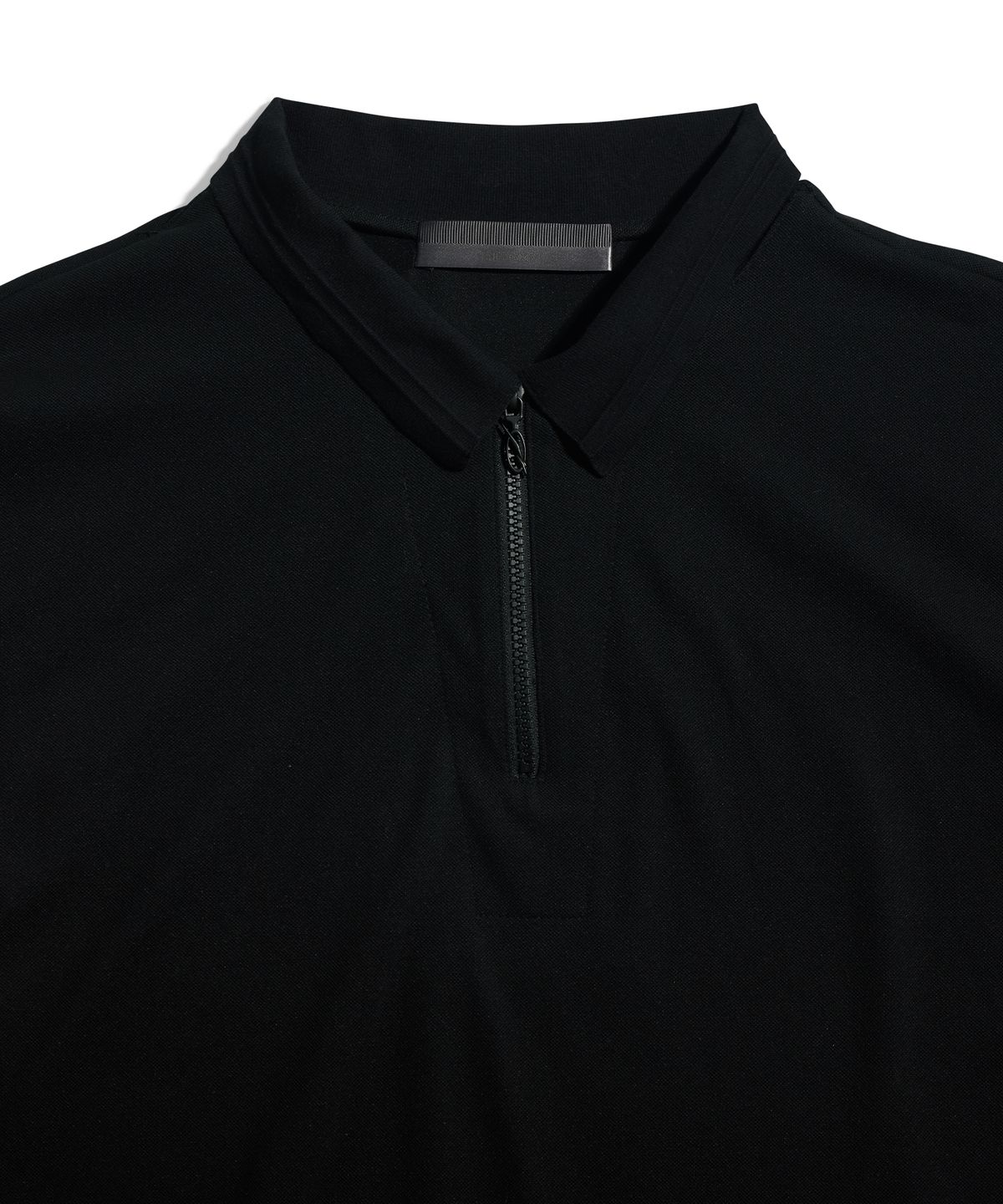 51퍼센트(51PERCENT) Double collar pk longsleeve - black