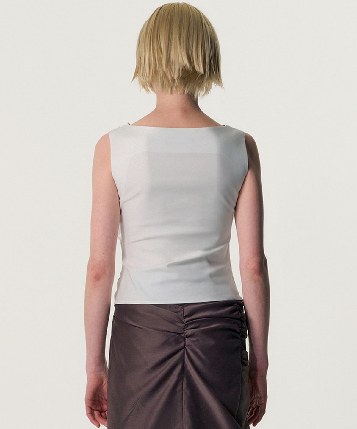 킴지수(KIMZISU) Diagonal Multi-Knot Top_WHITE